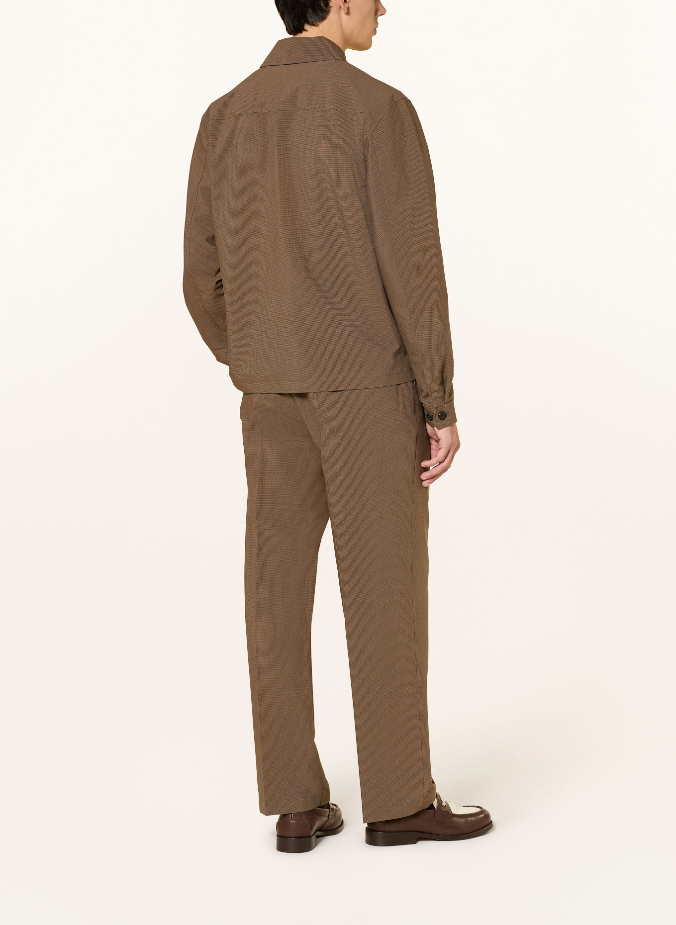 LES DEUX Overshirt: DARK BROWN / LIGHT BROWN / BROWN
