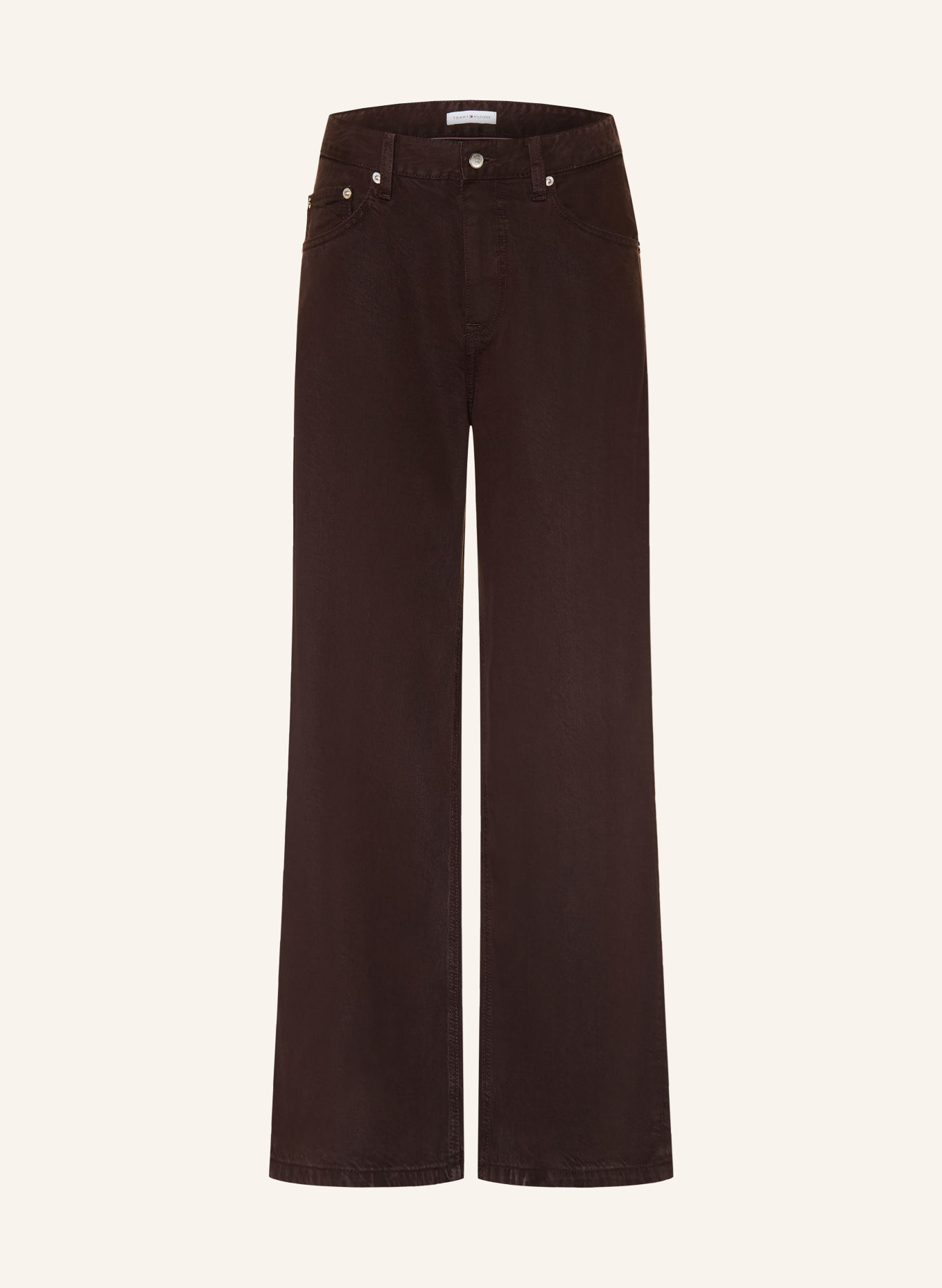 TOMMY HILFIGER Hose NOLA: DUNKELBRAUN