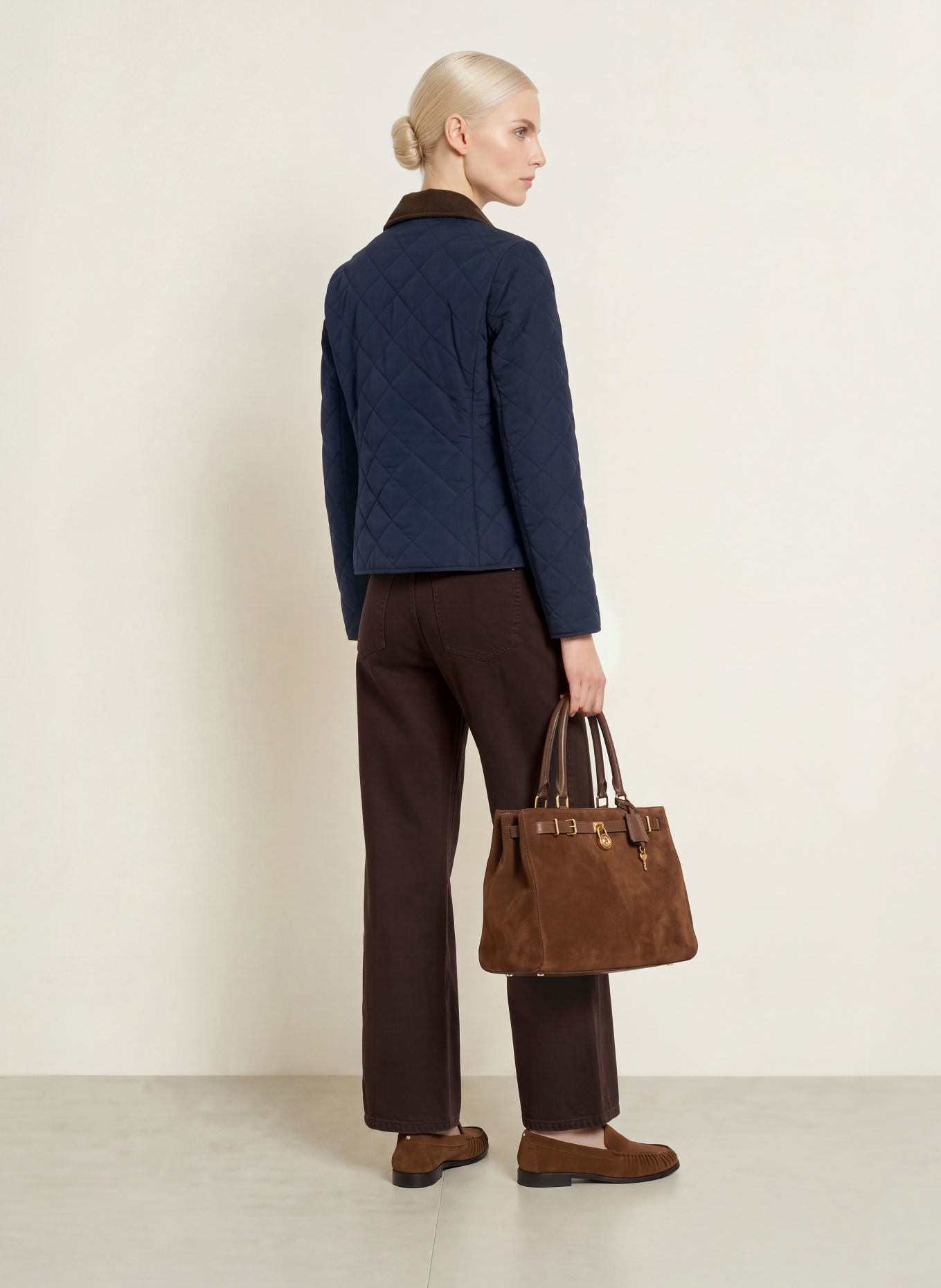 TOMMY HILFIGER Hose NOLA: DUNKELBRAUN