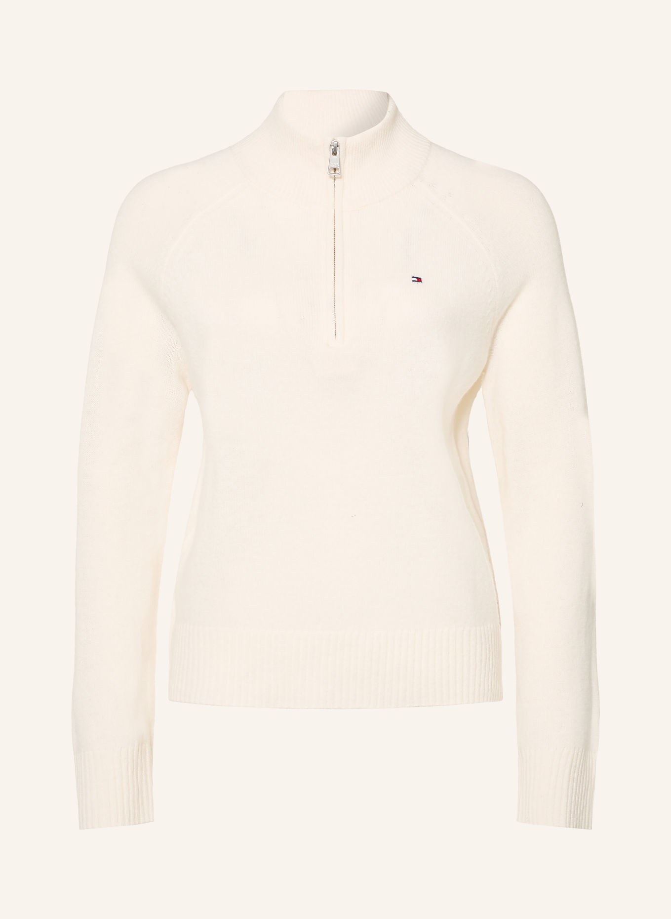 TOMMY HILFIGER Tröja med dragkedja: GRÄDDE