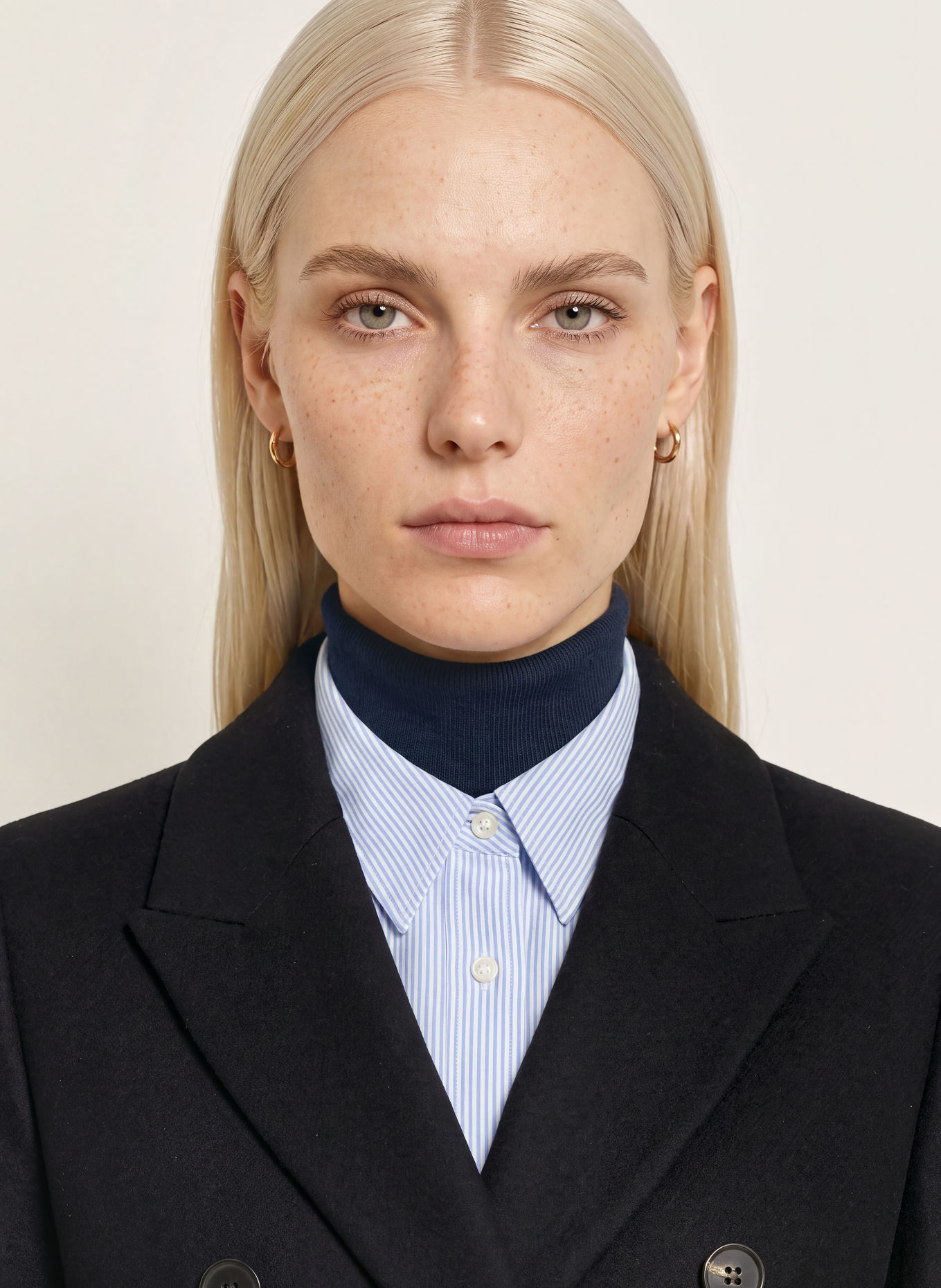 TOMMY HILFIGER Wollen mantel: ZWART