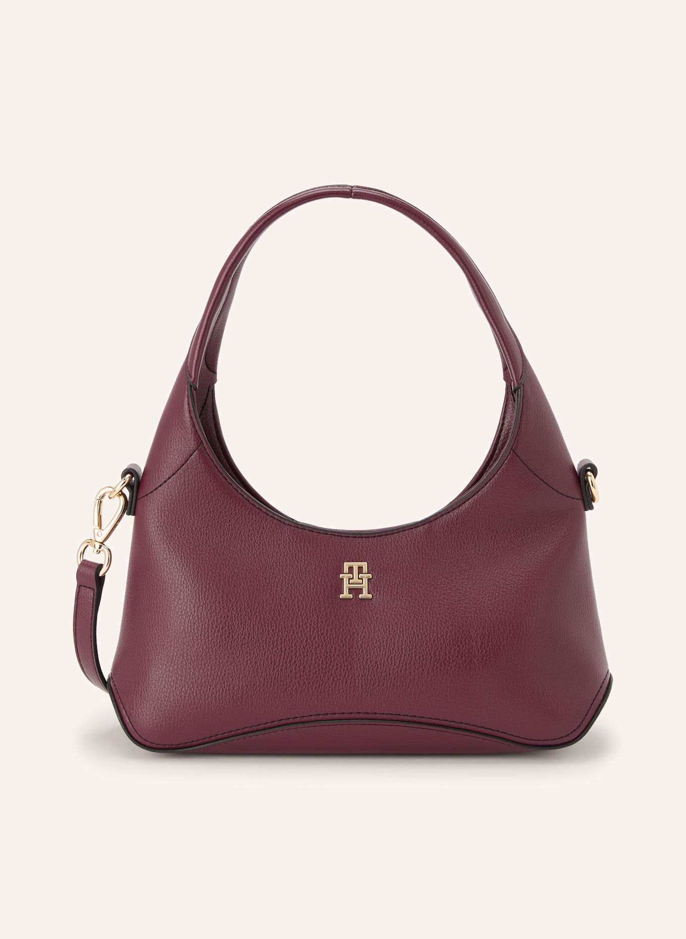 TOMMY HILFIGER Handtasche EVERYDAY MINI: DUNKELROT / GOLD