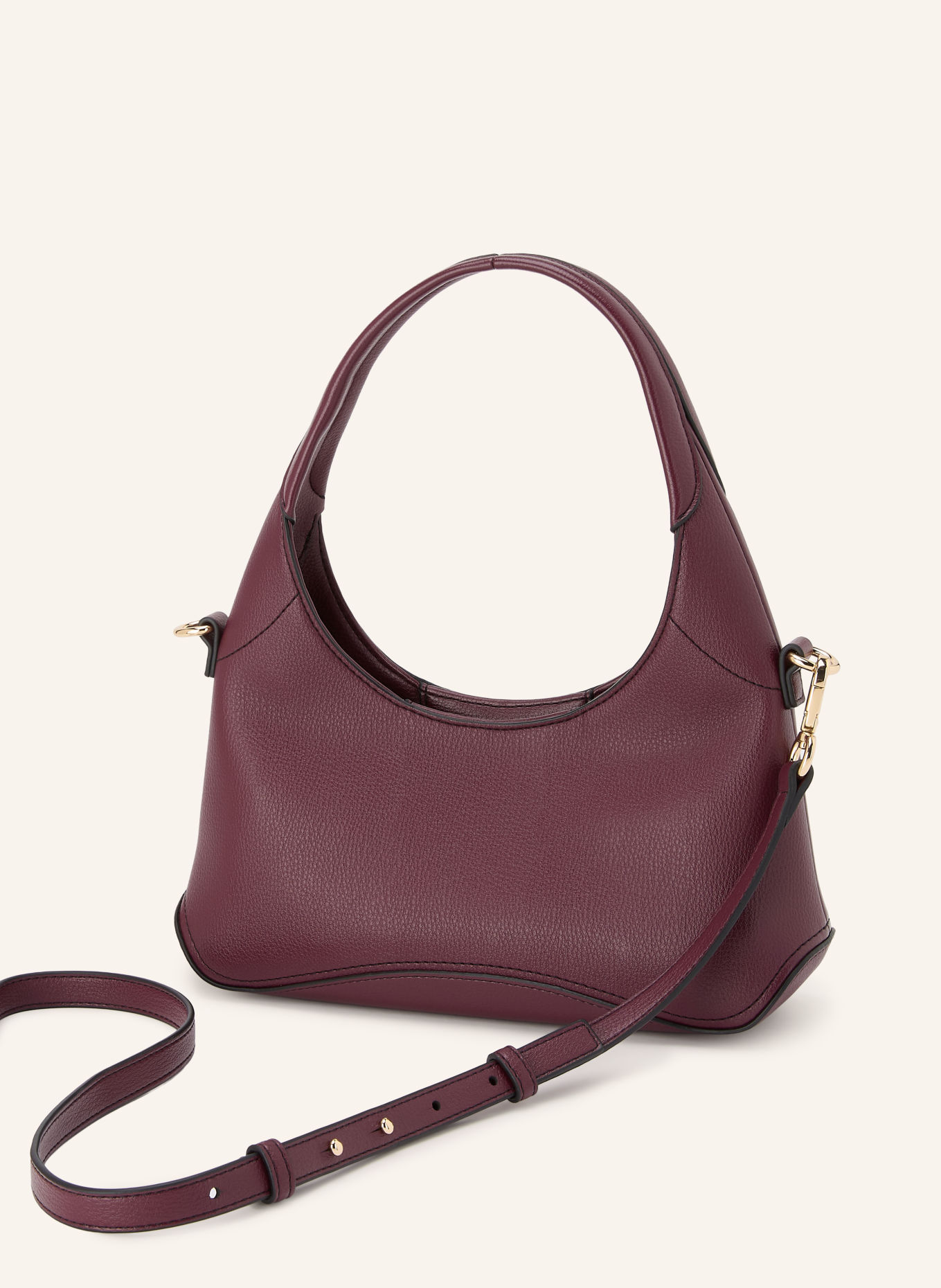 TOMMY HILFIGER Handtasche EVERYDAY MINI: DUNKELROT / GOLD