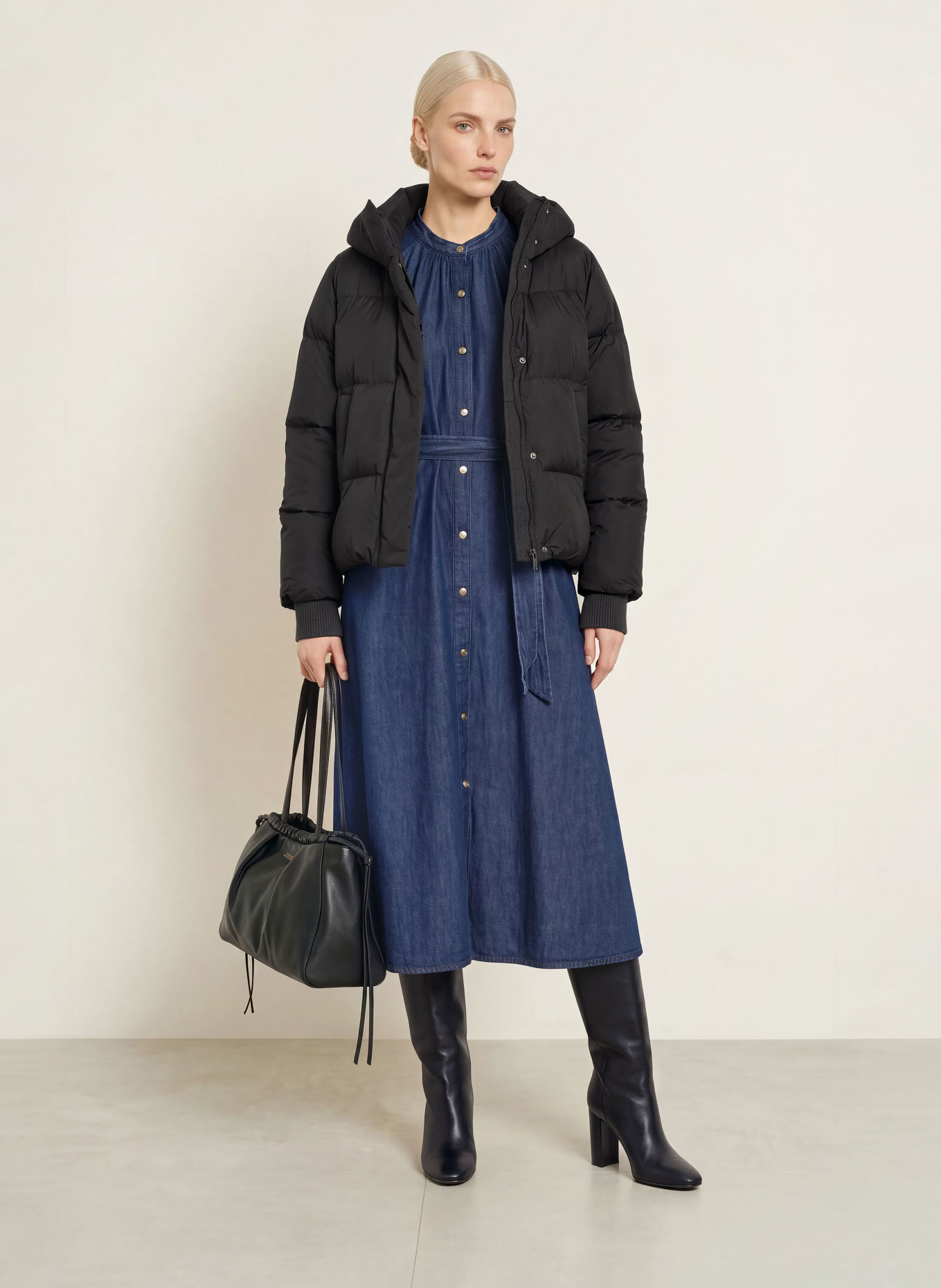 TOMMY HILFIGER Daunenjacke: SCHWARZ