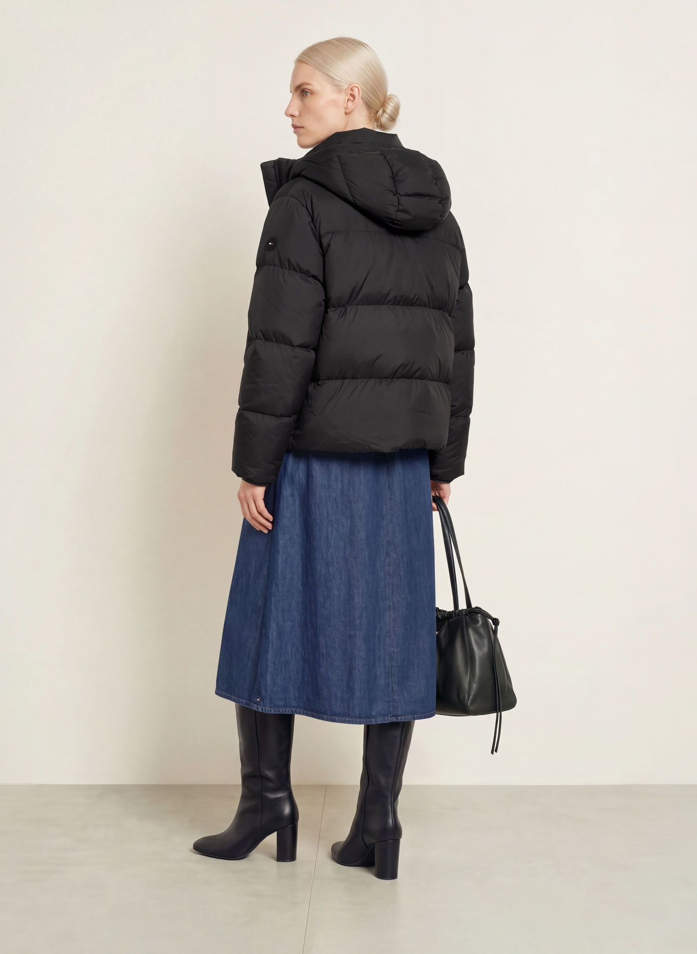 TOMMY HILFIGER Daunenjacke: SCHWARZ