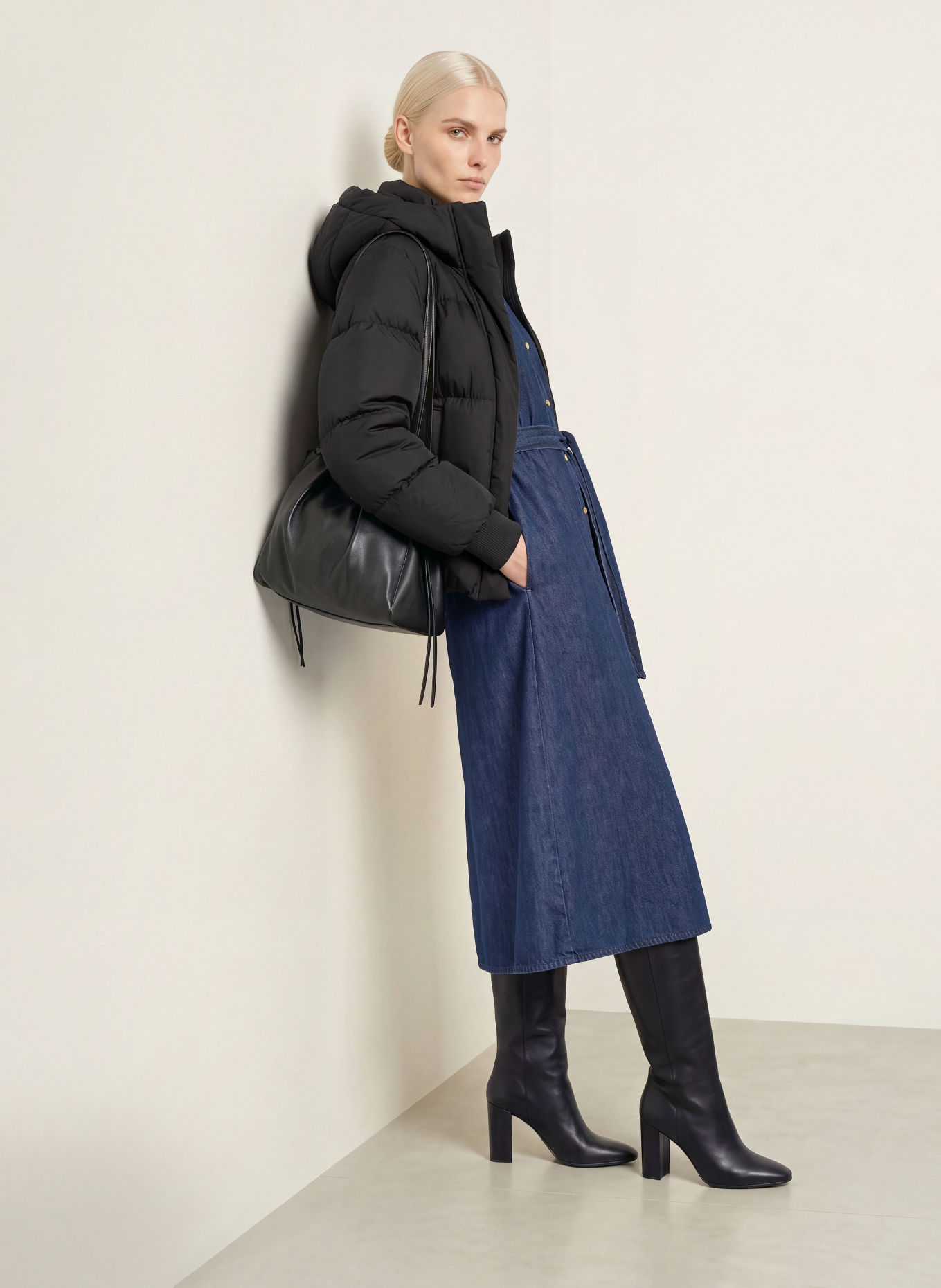 TOMMY HILFIGER Daunenjacke: SCHWARZ