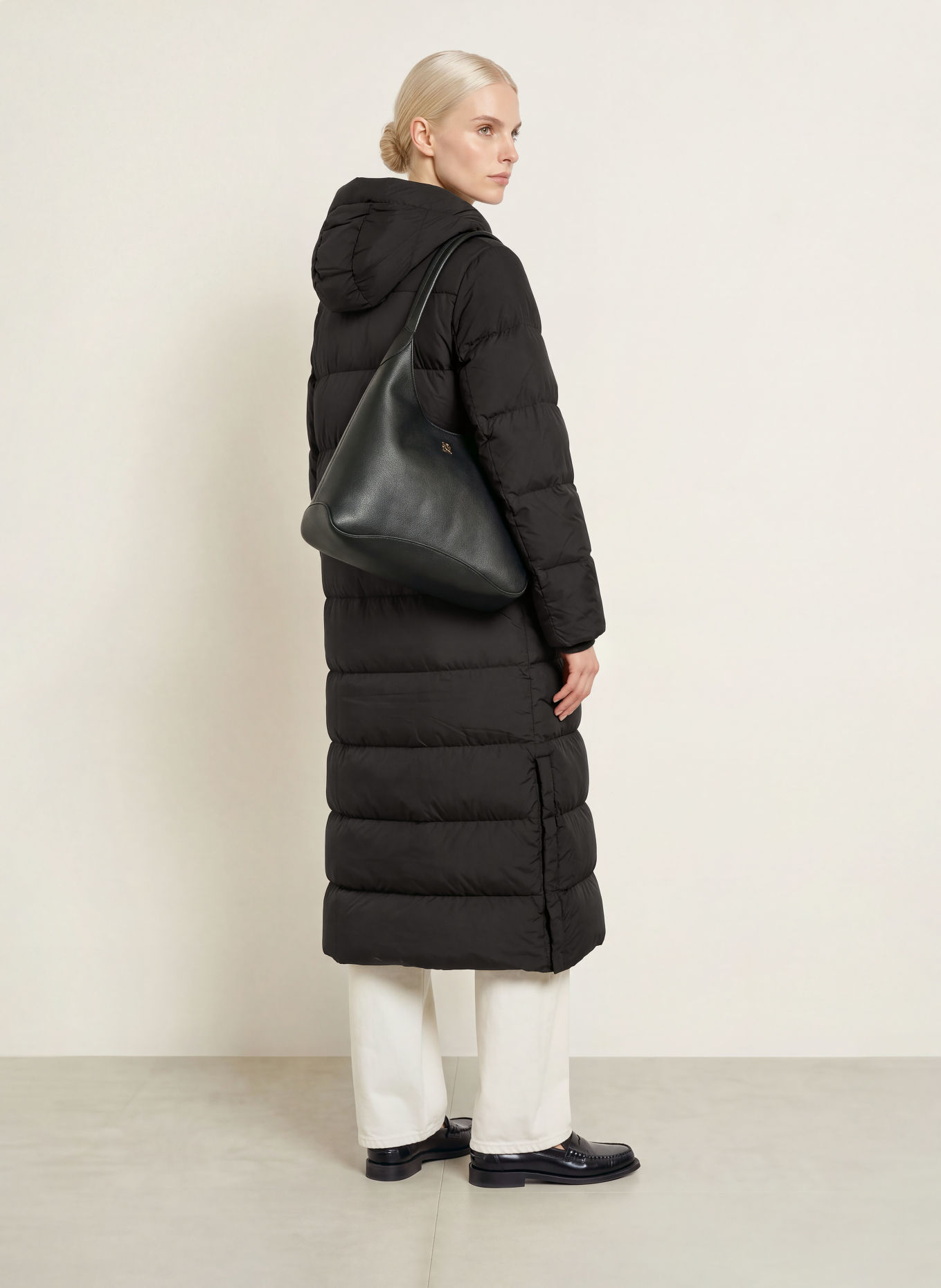 TOMMY HILFIGER Daunenmantel: SCHWARZ