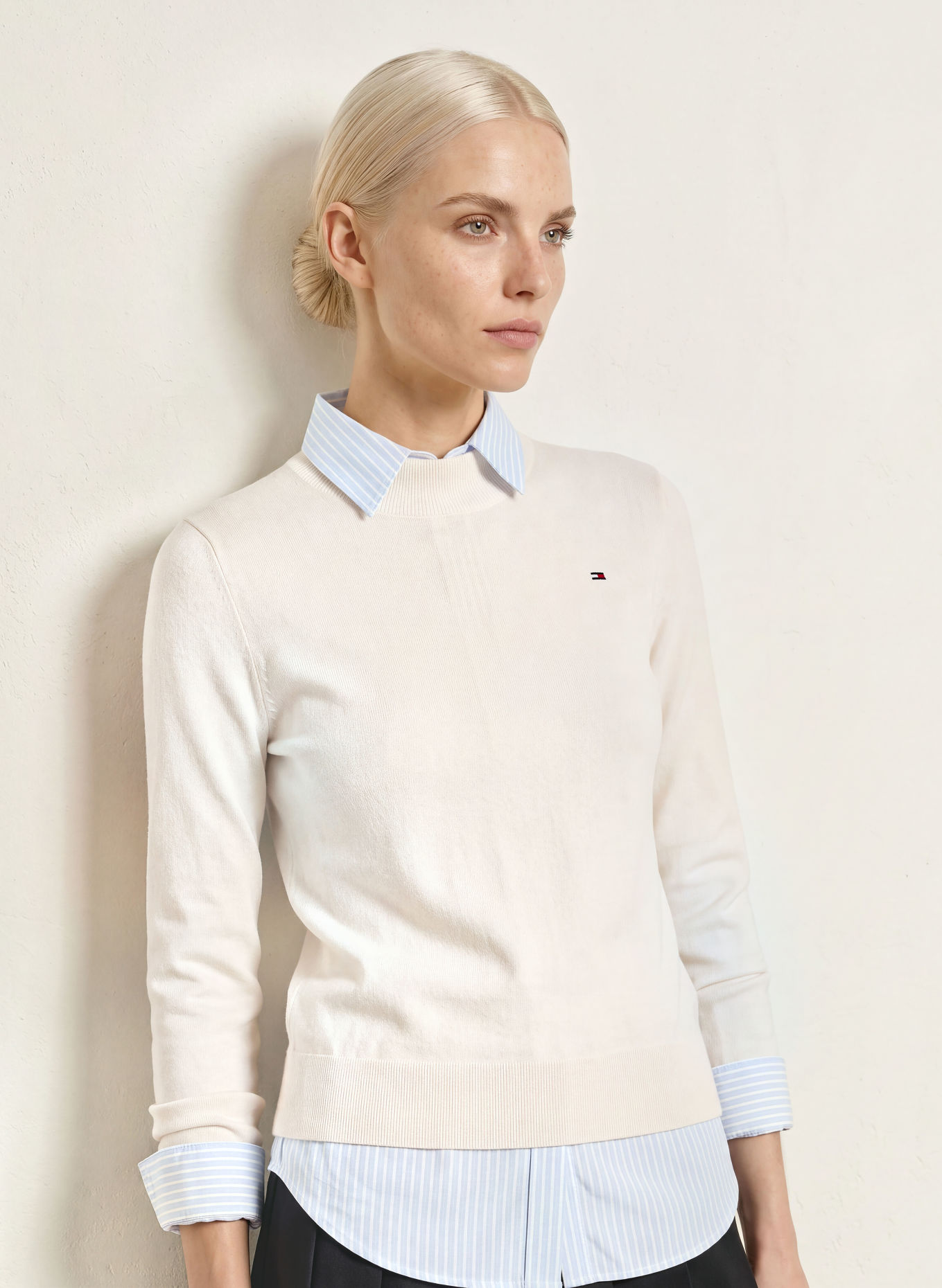 TOMMY HILFIGER Sweater: CREAM