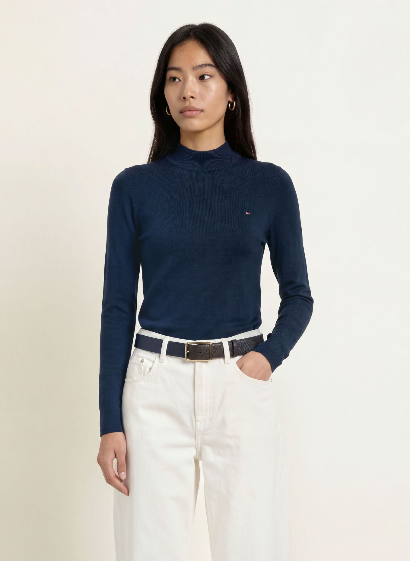 TOMMY HILFIGER Trui: DONKERBLAUW