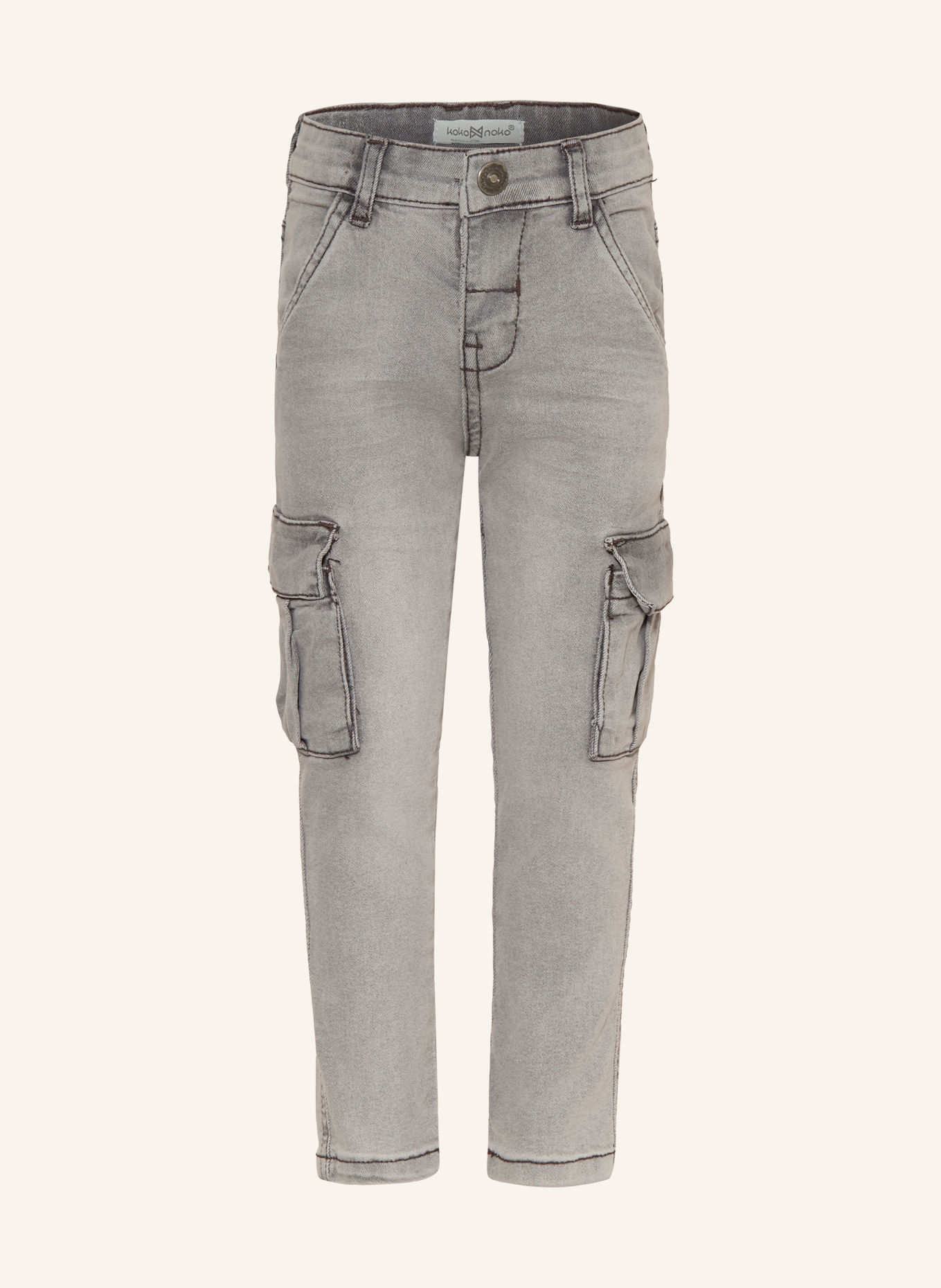 Koko Noko Jeansy cargo o luźnym kroju: 5319 Denim mid. gray