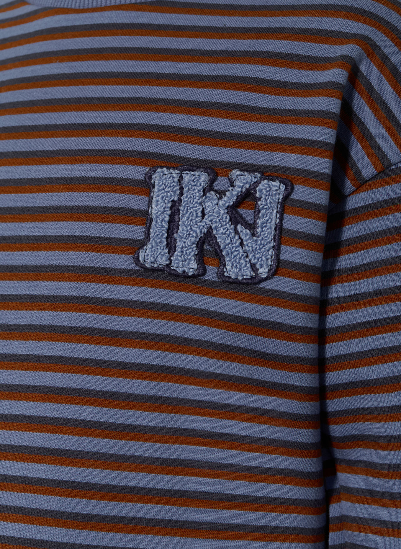 Koko Noko Sweatshirt: BLAU / COGNAC / DUNKELBLAU