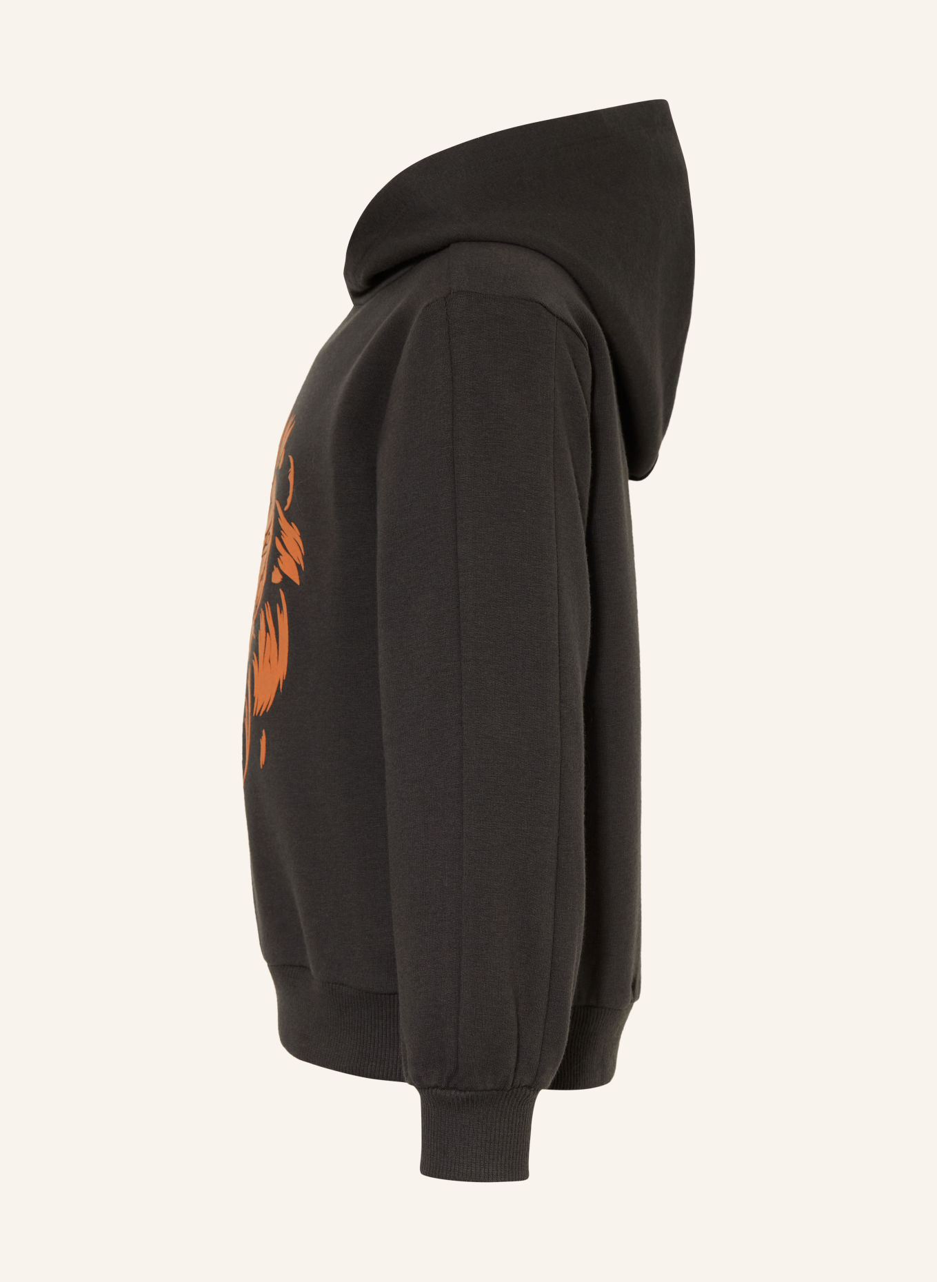 Koko Noko Hoodie: DUNKELBRAUN / HELLORANGE