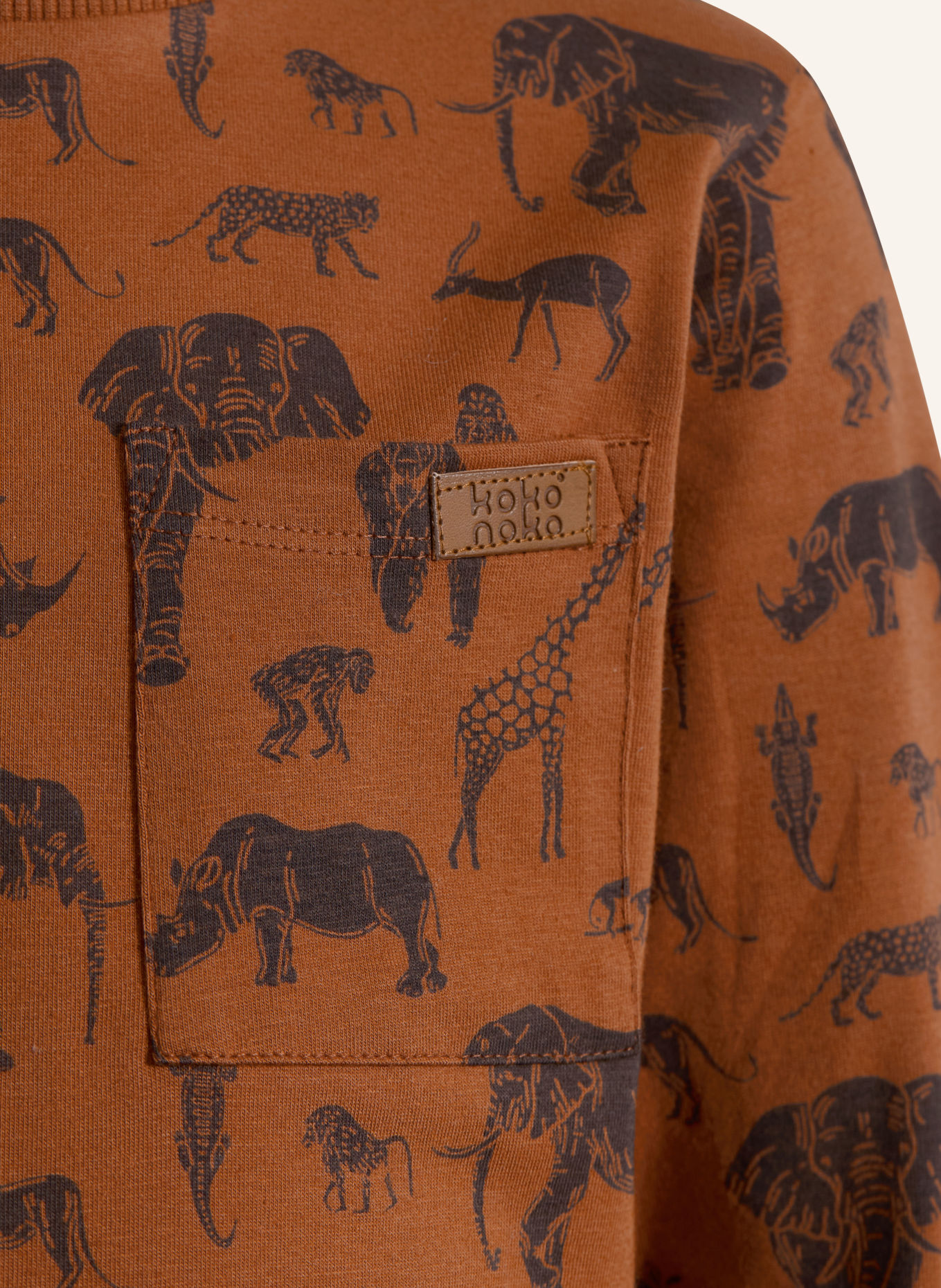 Koko Noko Longsleeve: COGNAC / SCHWARZ