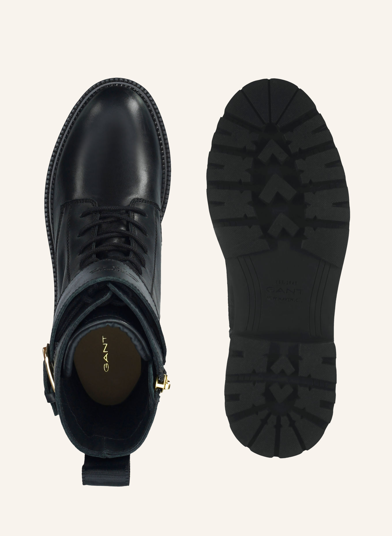 GANT Boots à lacets KELLIIN: NOIR