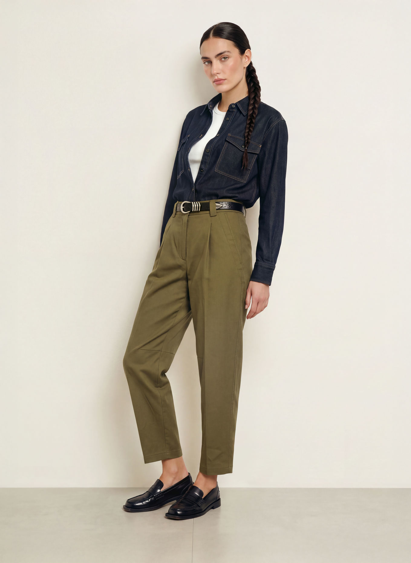 CLOSED Denim blouse: DARK BLUE