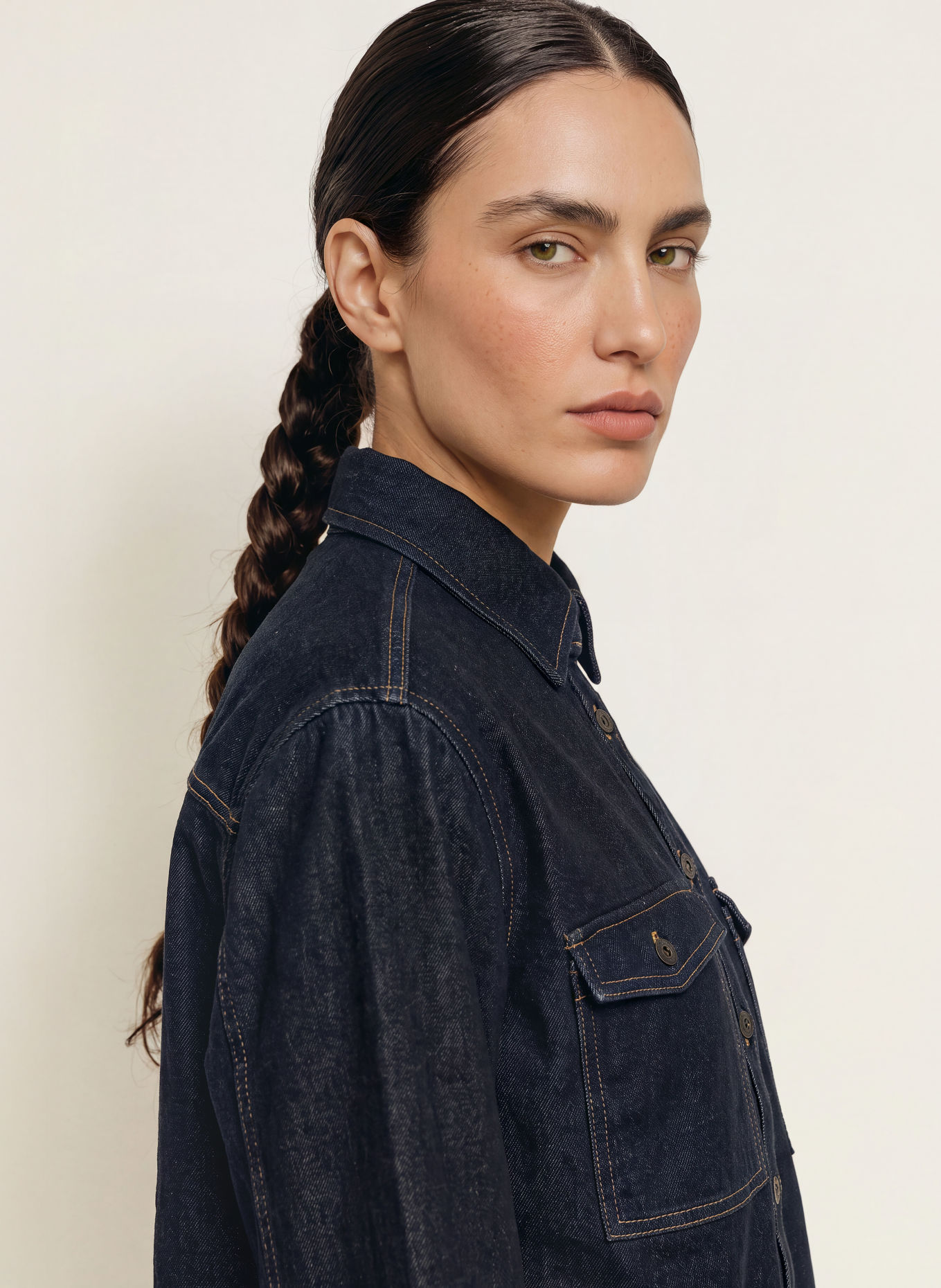 CLOSED Denim blouse: DARK BLUE