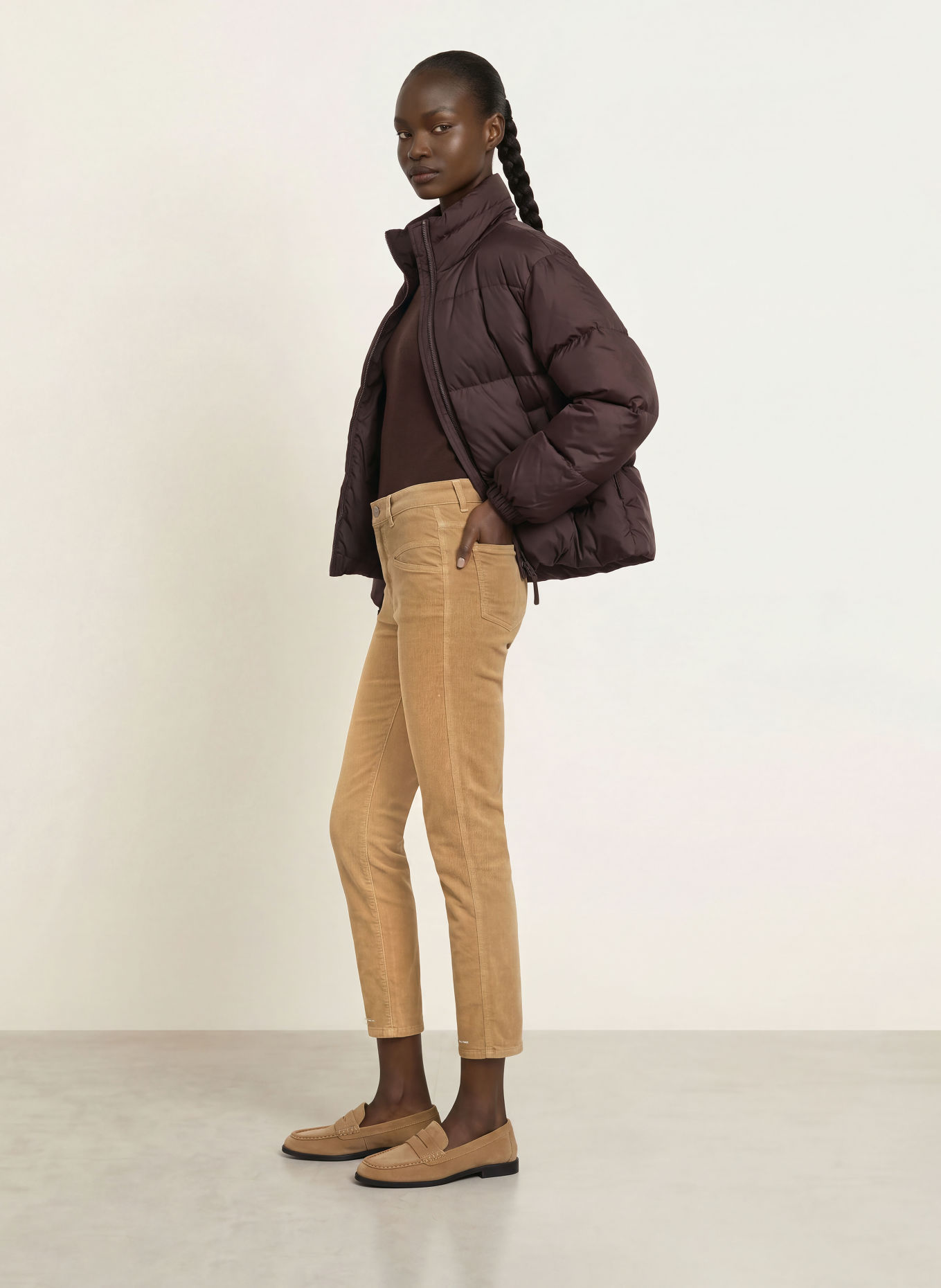 CLOSED Corduroy Pants PEDAL PUSHER: CAMEL