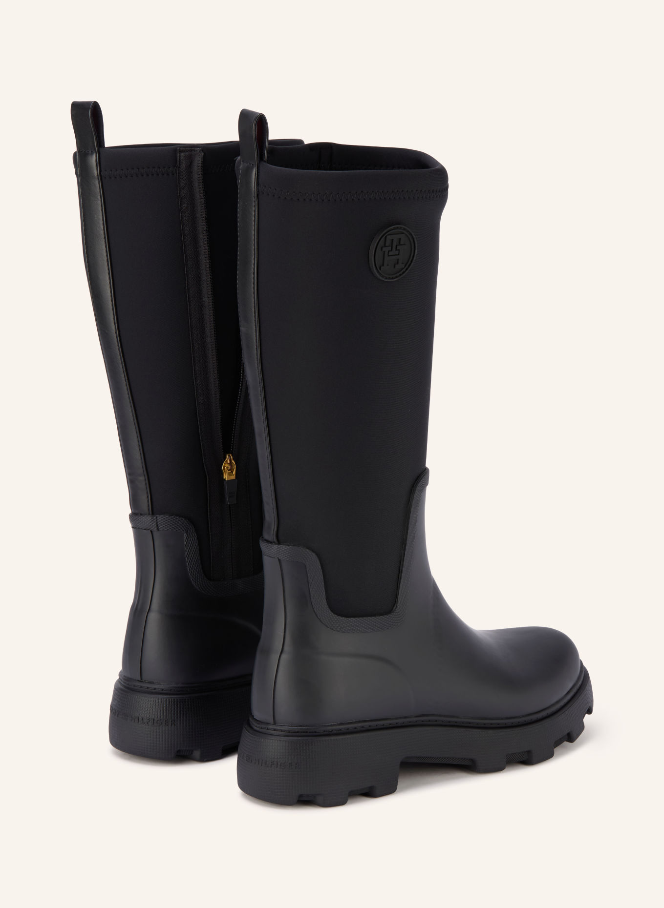 TOMMY HILFIGER Gummistiefel: SCHWARZ