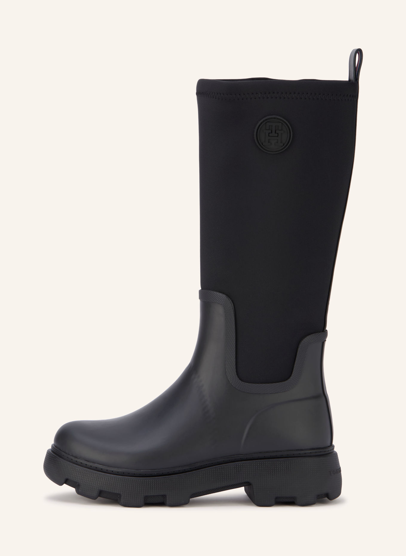 TOMMY HILFIGER Gummistiefel: SCHWARZ