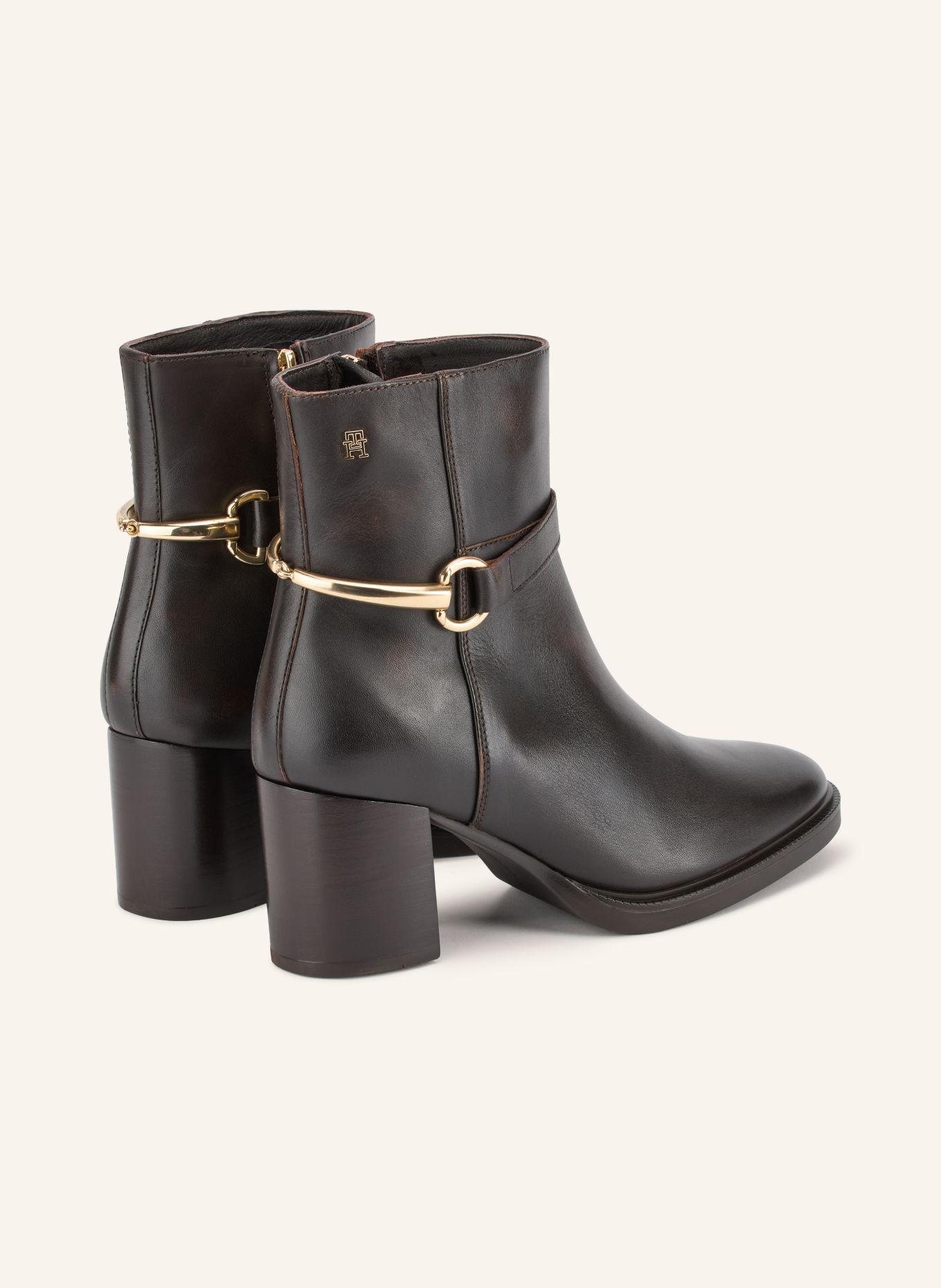TOMMY HILFIGER Stiefeletten: DUNKELBRAUN
