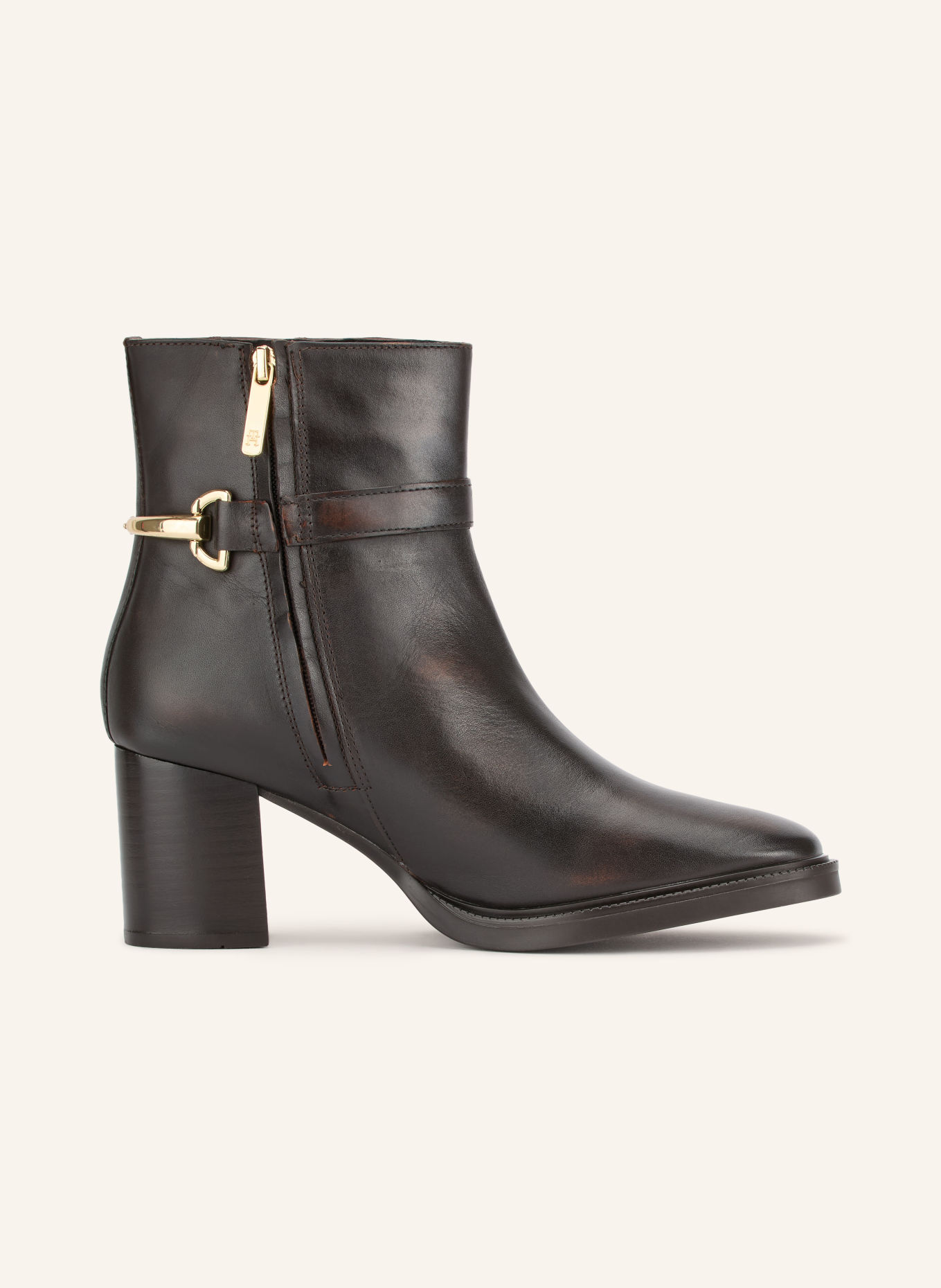 TOMMY HILFIGER Stiefeletten: DUNKELBRAUN
