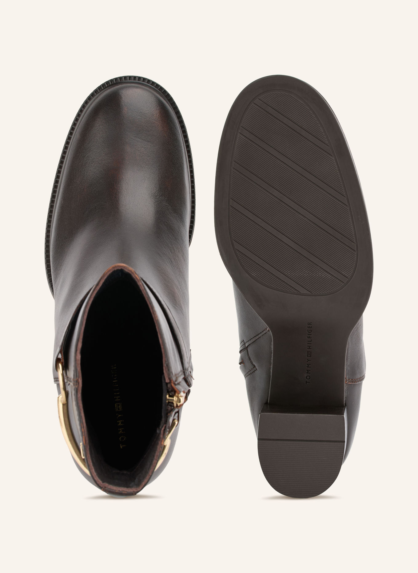 TOMMY HILFIGER Stiefeletten: DUNKELBRAUN