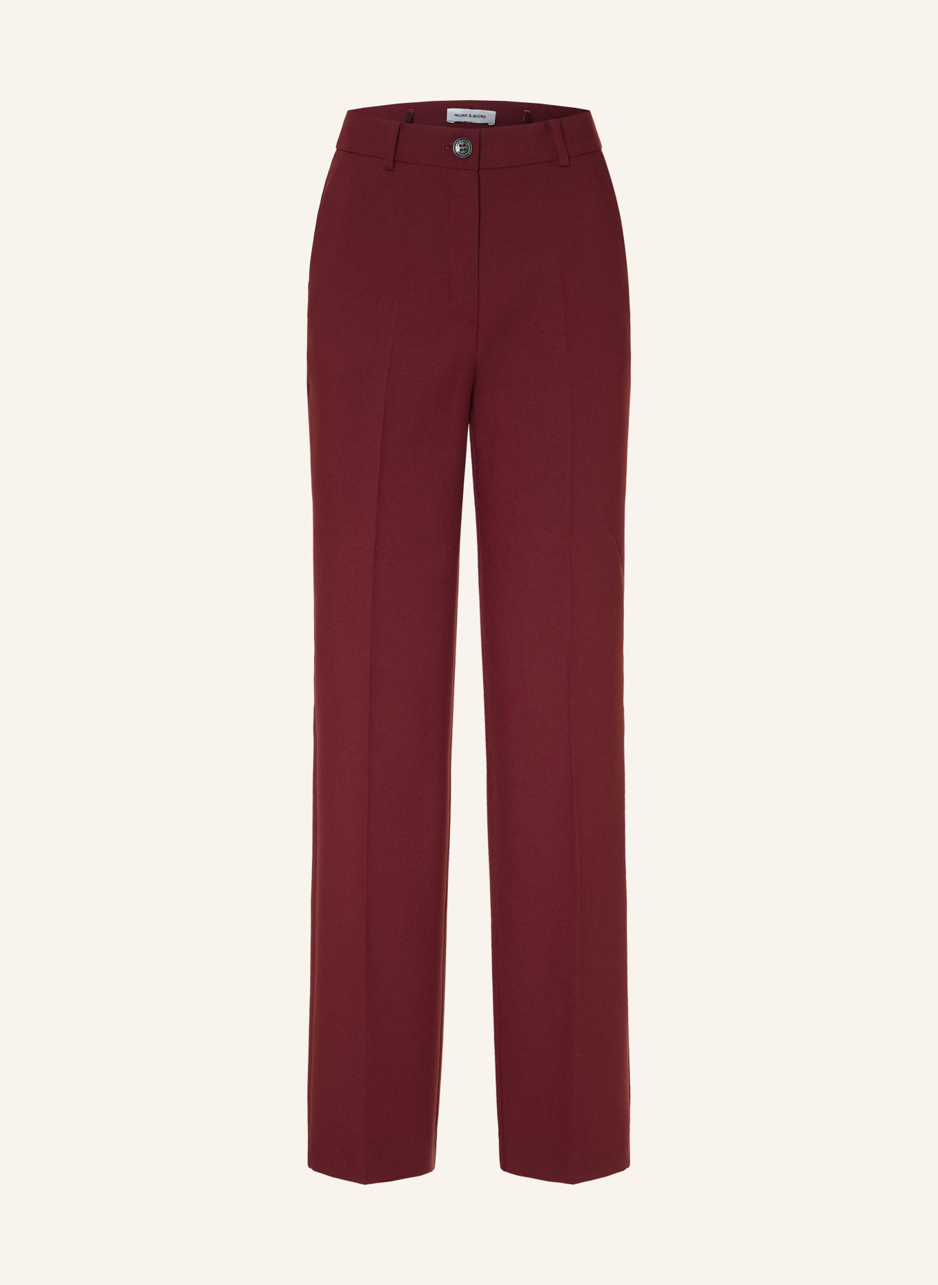 MORE & MORE Wide-leg trousers: DARK RED