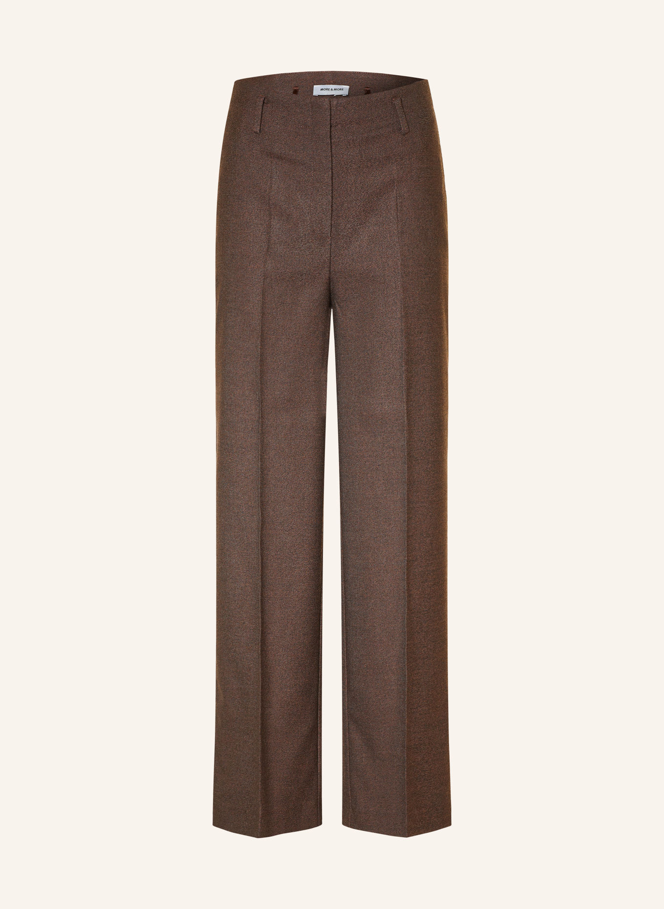 MORE & MORE Wide-leg trousers: DARK BROWN