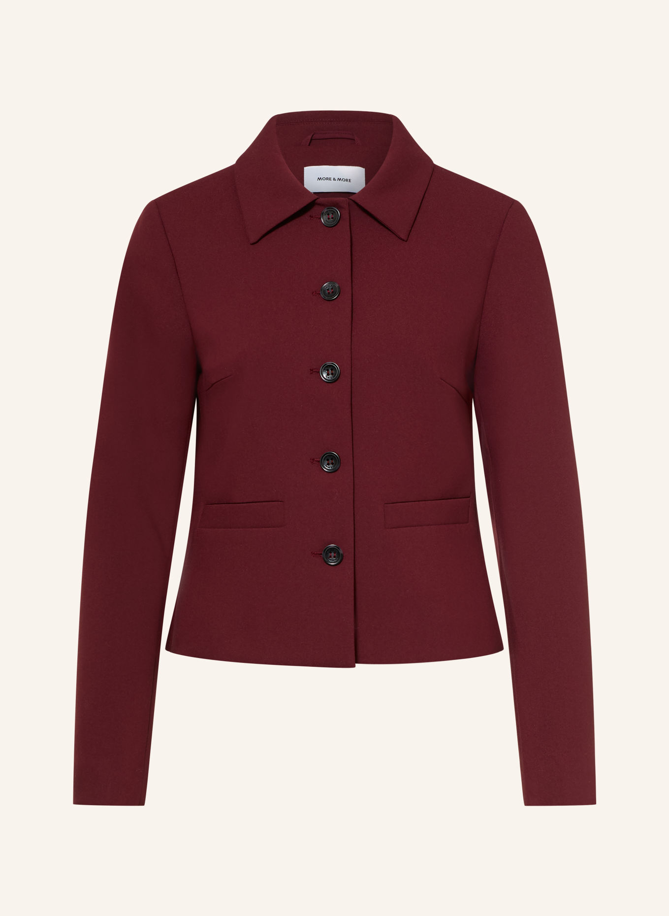 MORE & MORE Boxy jacket: DARK RED