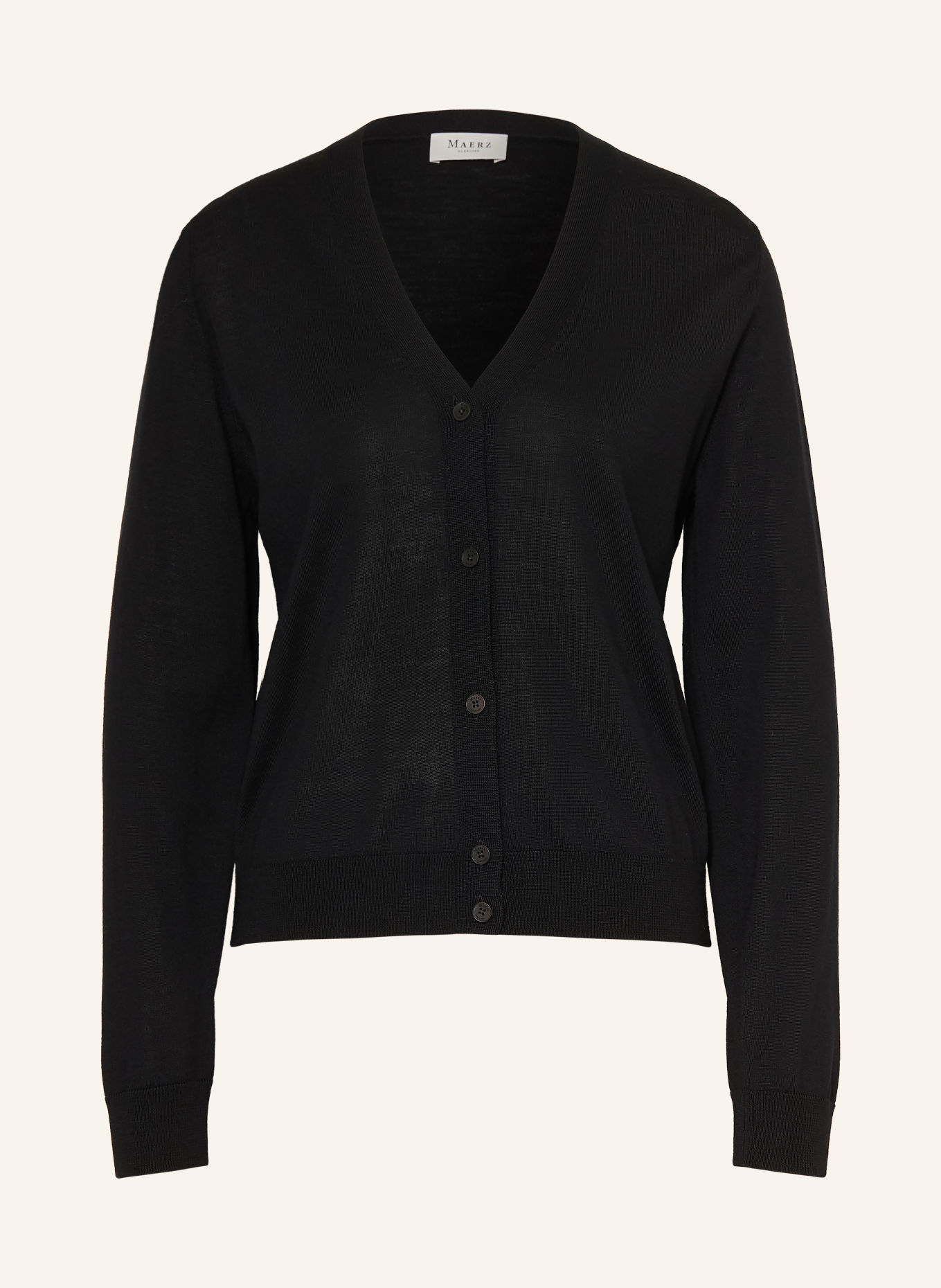 MAERZ MUENCHEN Cardigan: BLACK