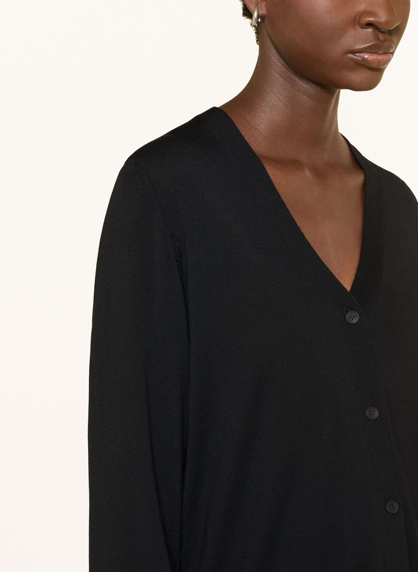 MAERZ MUENCHEN Cardigan: BLACK