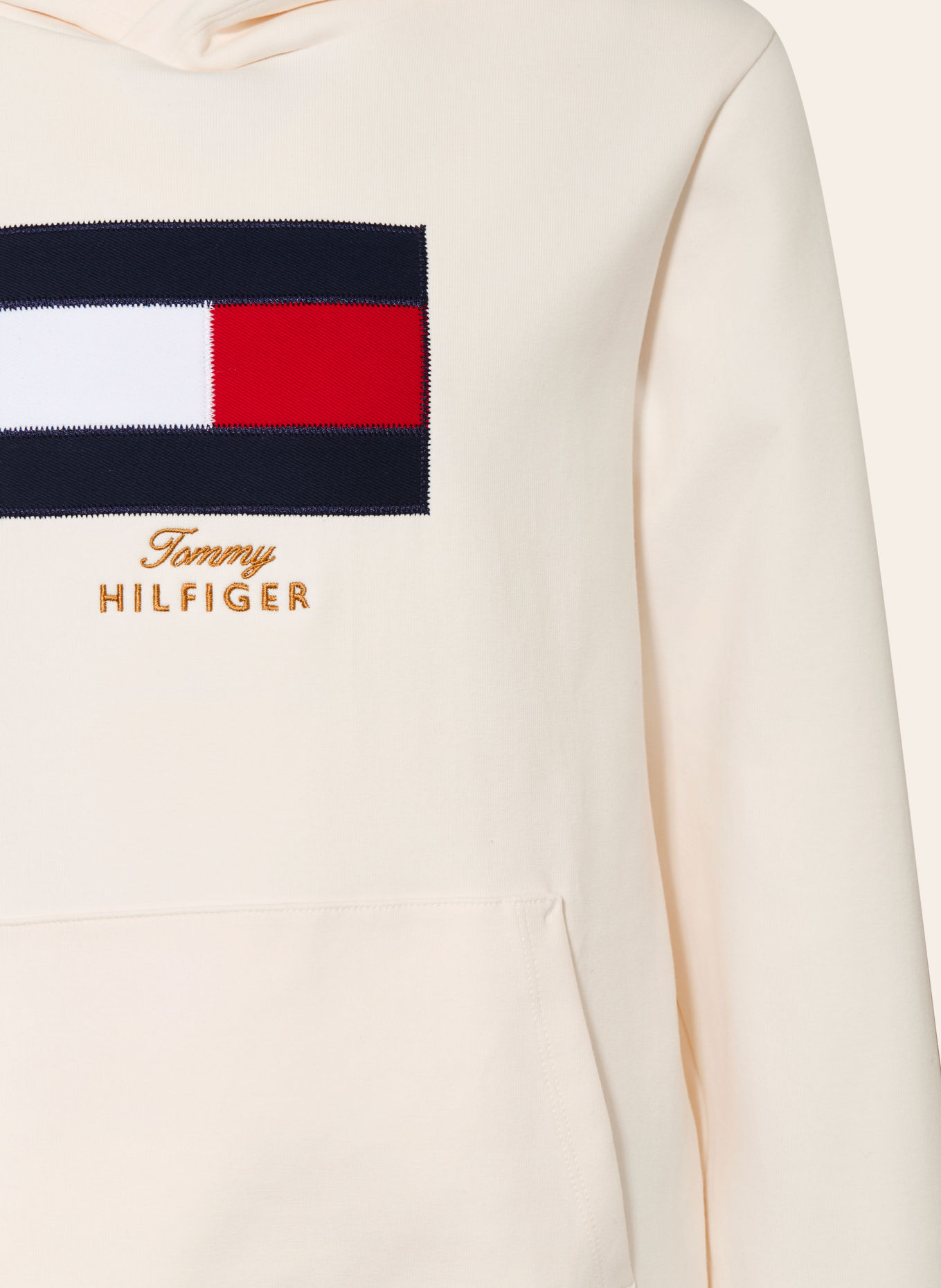 TOMMY HILFIGER Hoodie: GRÄDDE / RÖD / MÖRKBLÅ