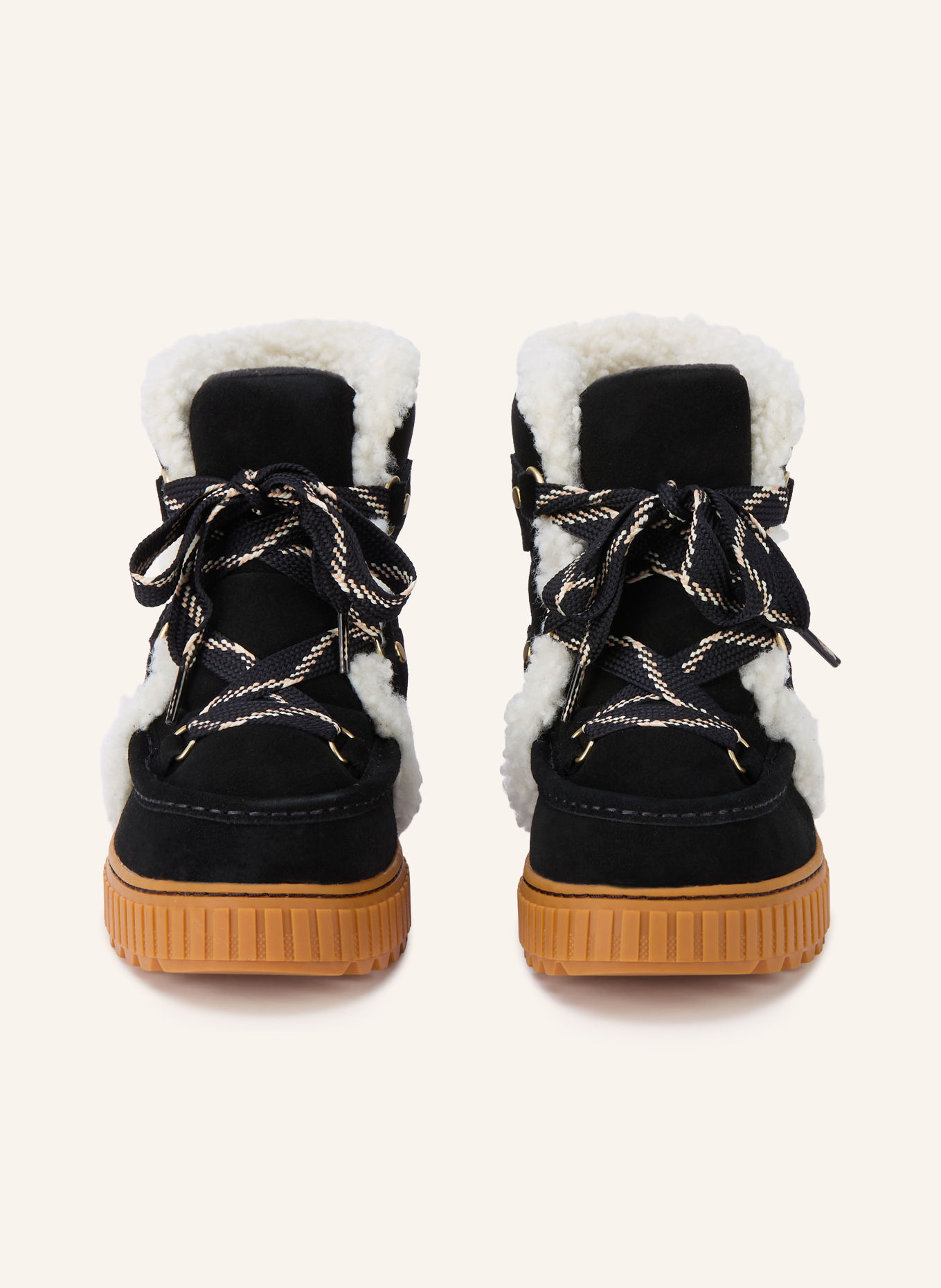 SOREL ONA AVE™ ALPINE PLUS WP Boots: BLACK / ECRU