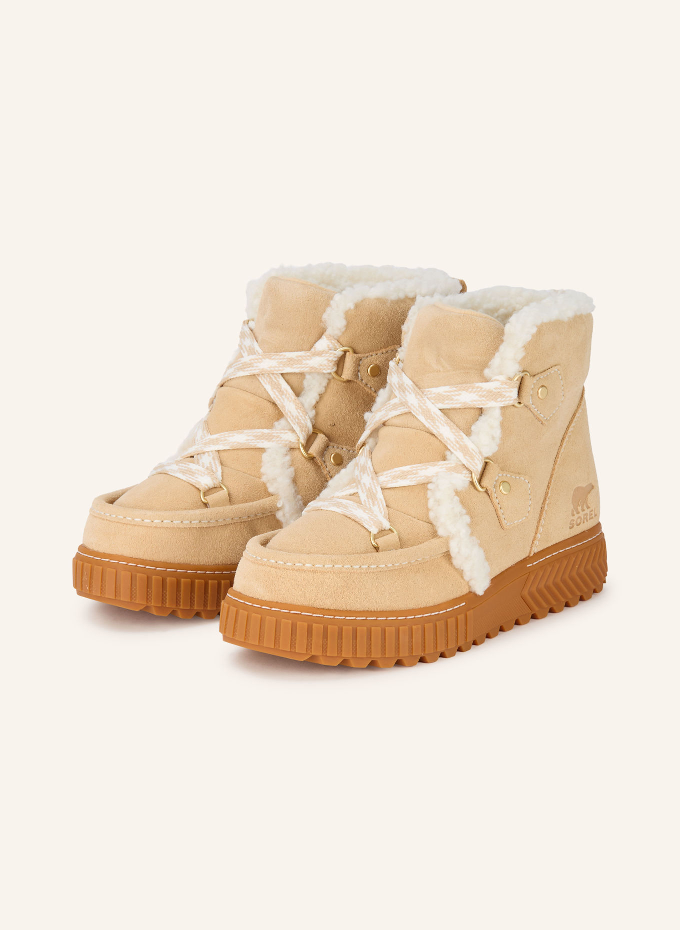 SOREL Boots ONA AVE™ ALPINE PLUS WP: HELLBRAUN / WEISS