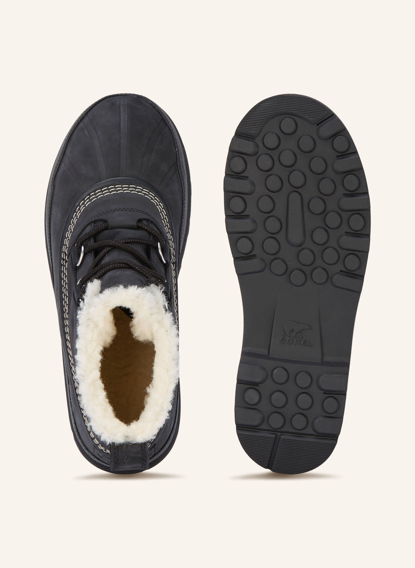 SOREL Schnütboots AMBLER™: ZWART / WIT