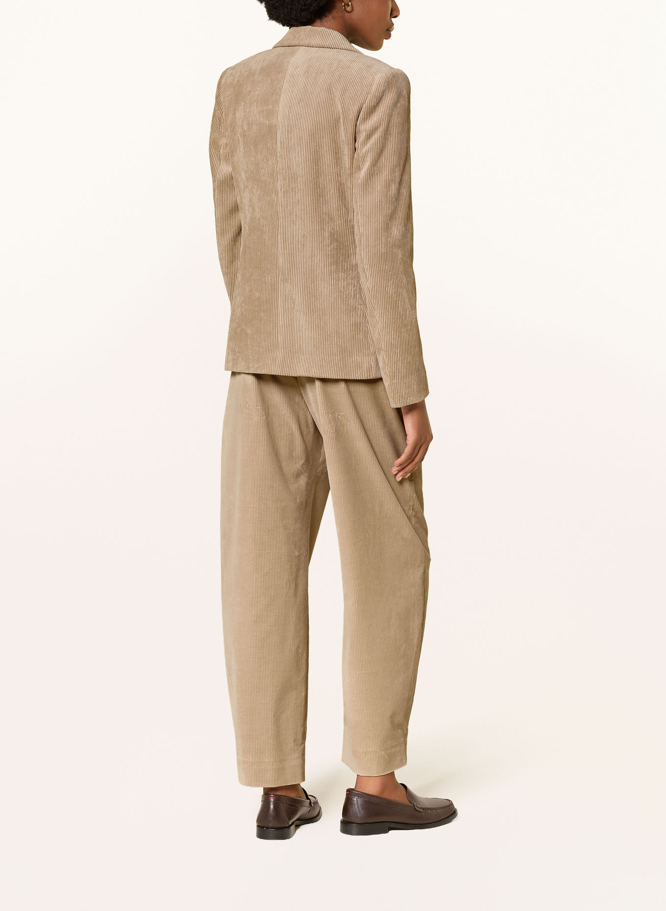 LUISA CERANO Corduroy blazer: BEIGE