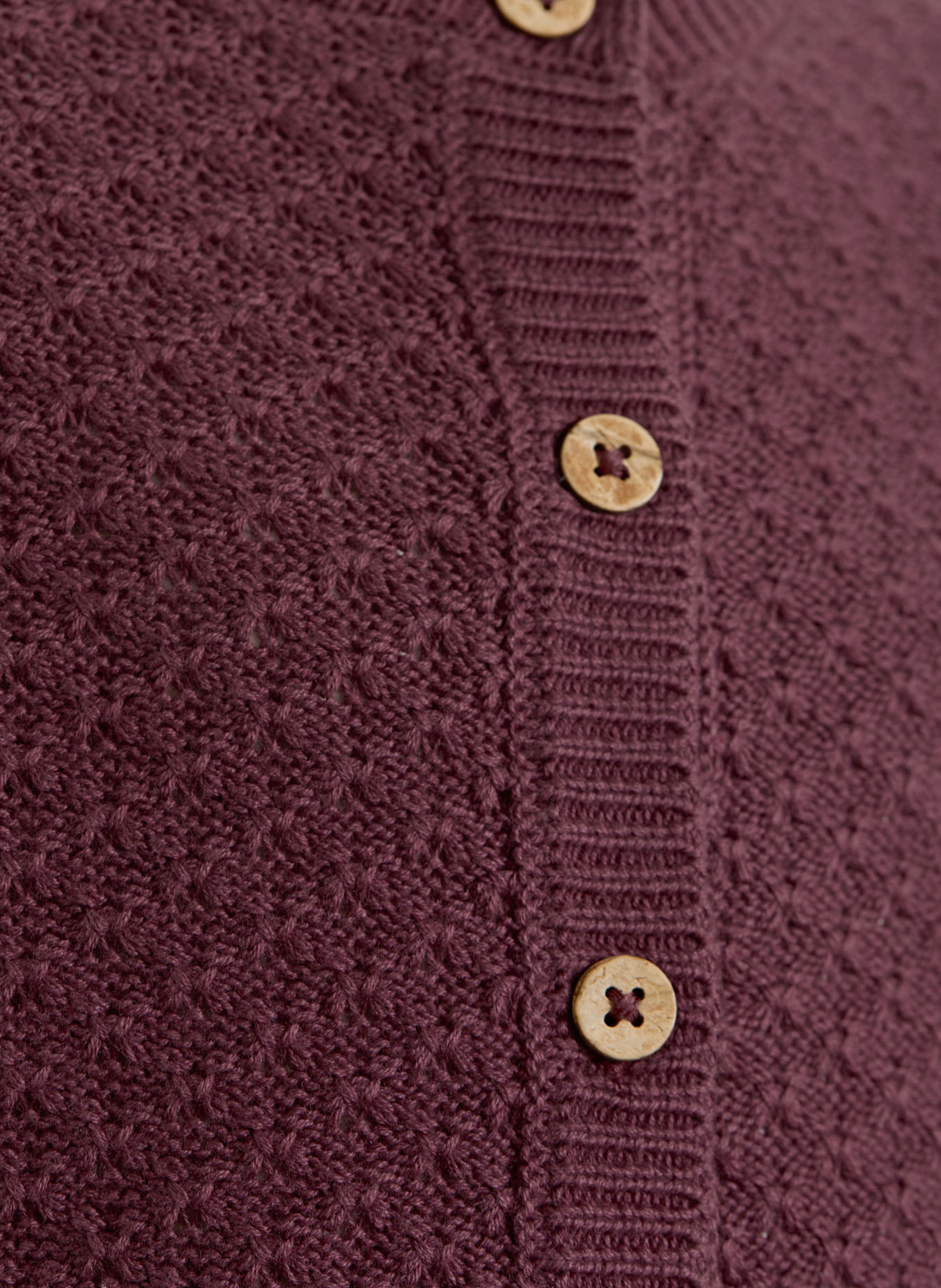 WHEAT Gilet: ROUGE FONCÉ