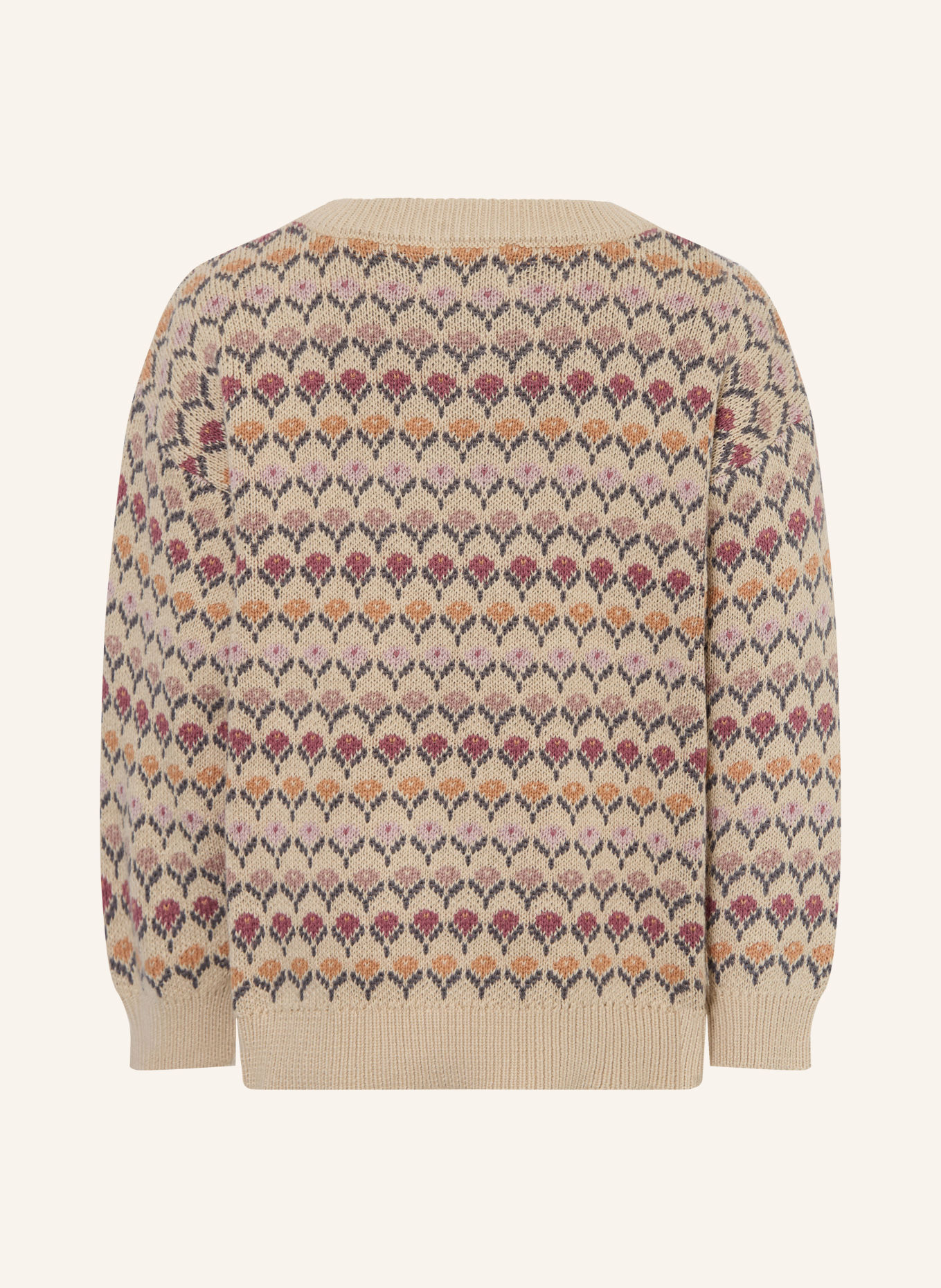 WHEAT Trui HARLOW: BEIGE / VIEUX ROSE / LICHTORANJE