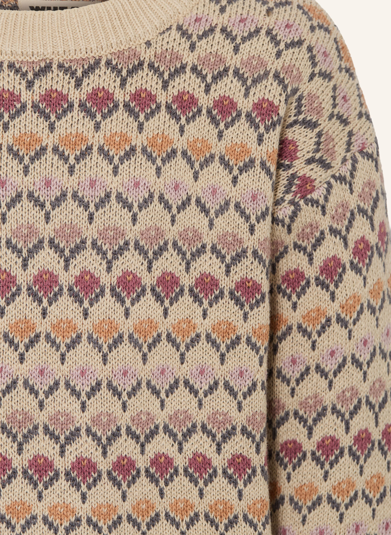 WHEAT Trui HARLOW: BEIGE / VIEUX ROSE / LICHTORANJE