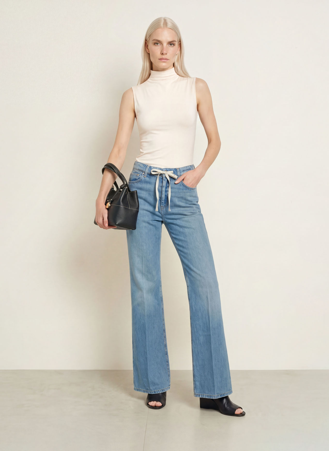MARELLA Jean wide leg MLSWLEG: 004 LIGHT BLUE