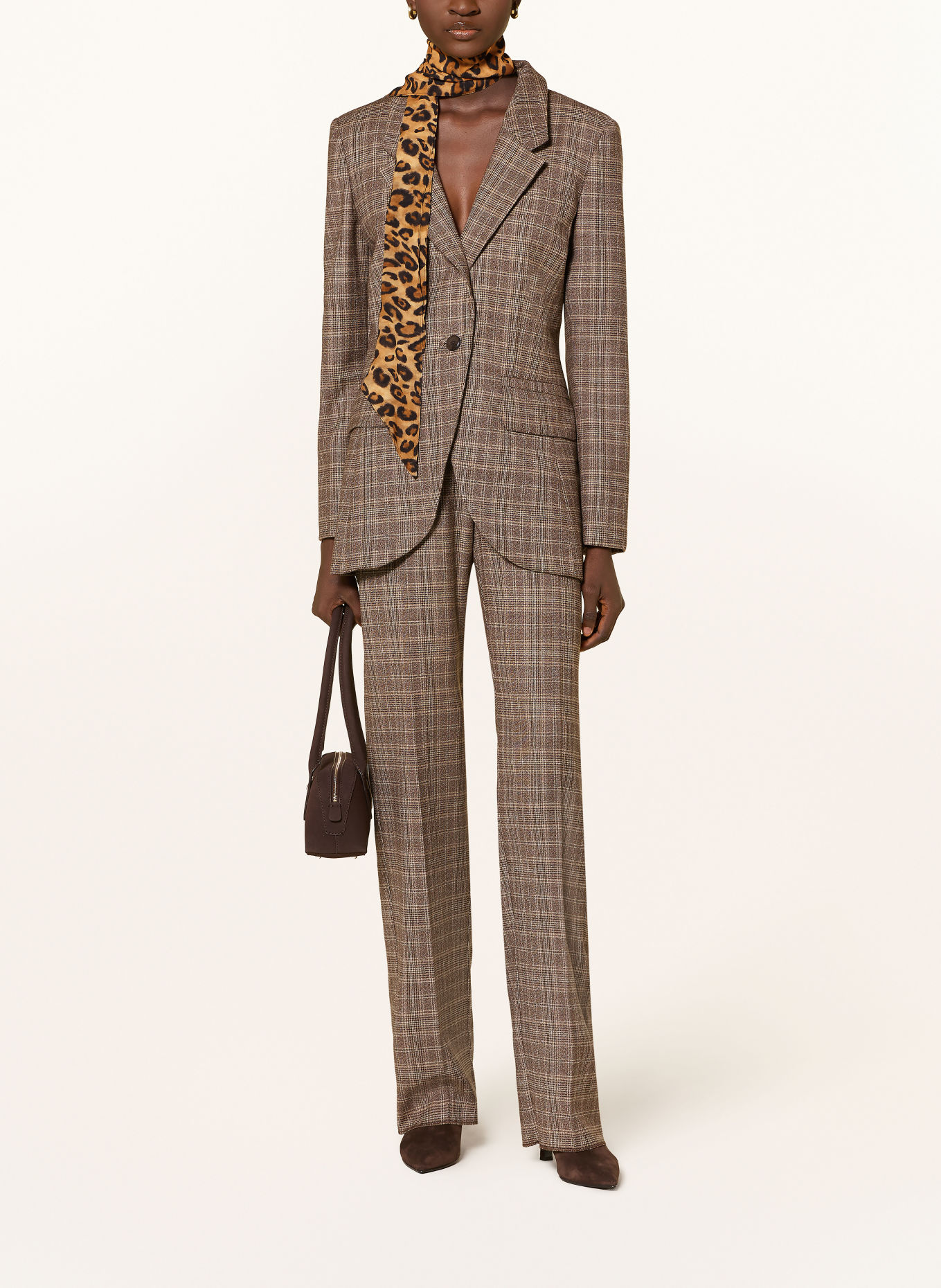 MARELLA Set MLSADUNCO: Blazer und Tuch: TAUPE / COGNAC