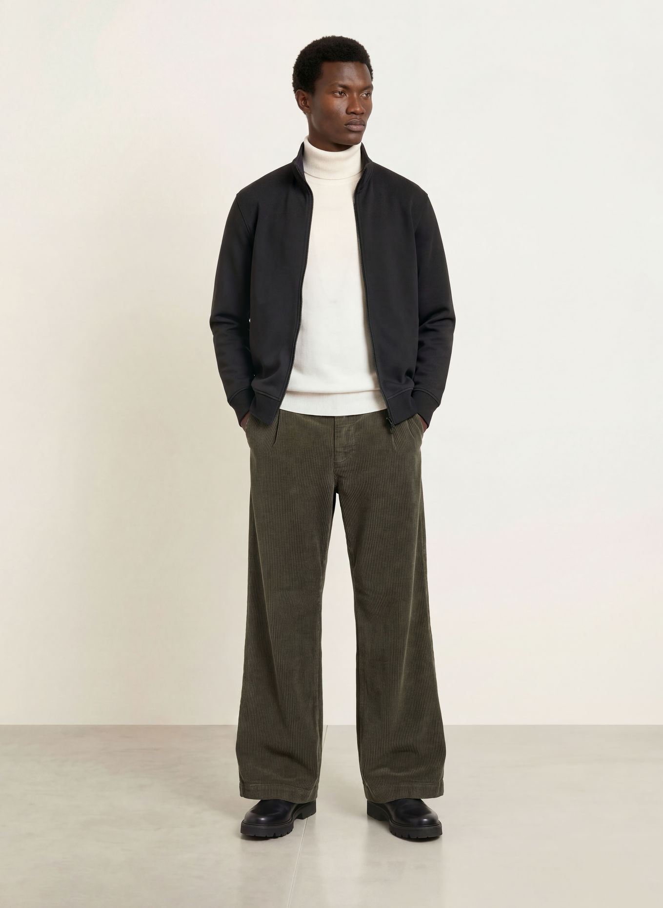 PAUL Sweat zippé: NOIR