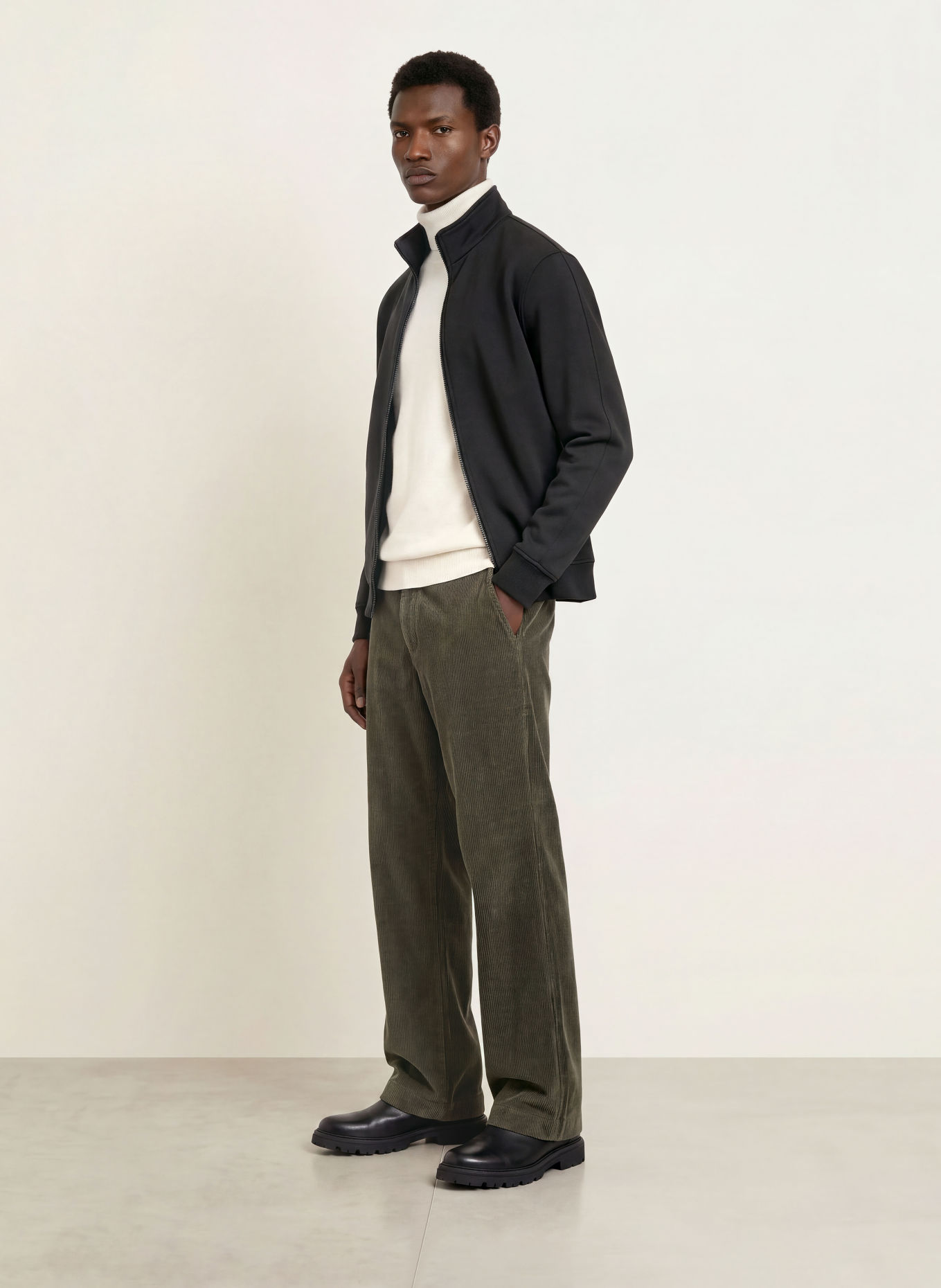 PAUL Sweat zippé: NOIR
