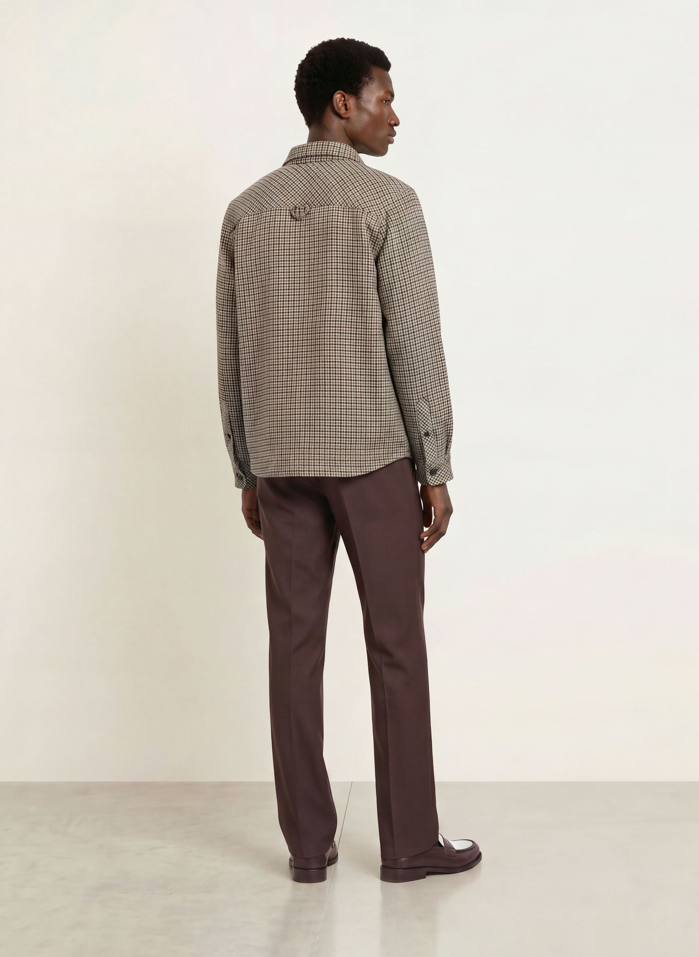 NOWADAYS Surchemise: MARRON / BEIGE / NOIR