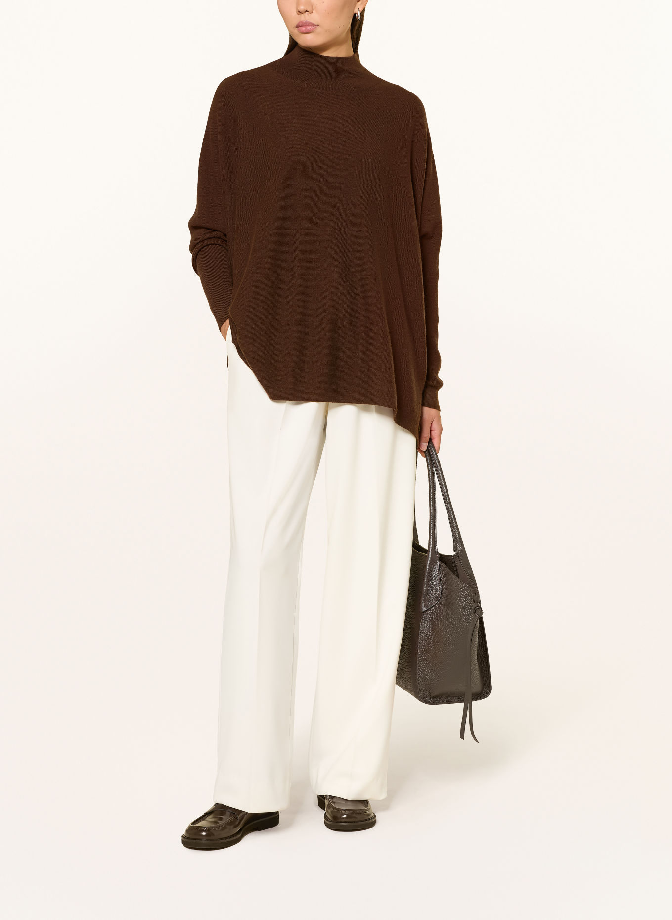 REPEAT Sweater: DARK BROWN