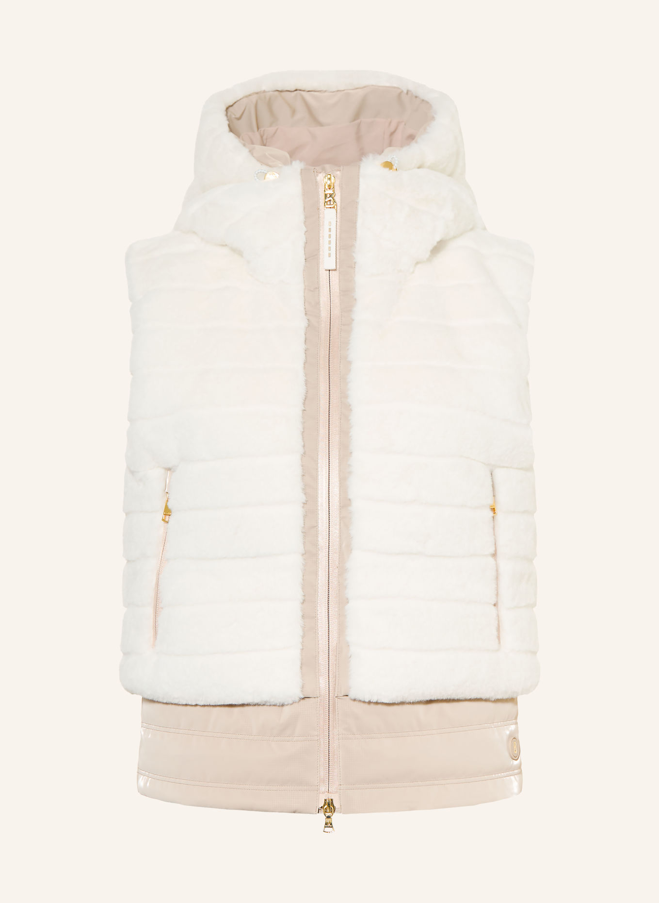 BOGNER MANDA-D Fleece Vest: WHITE