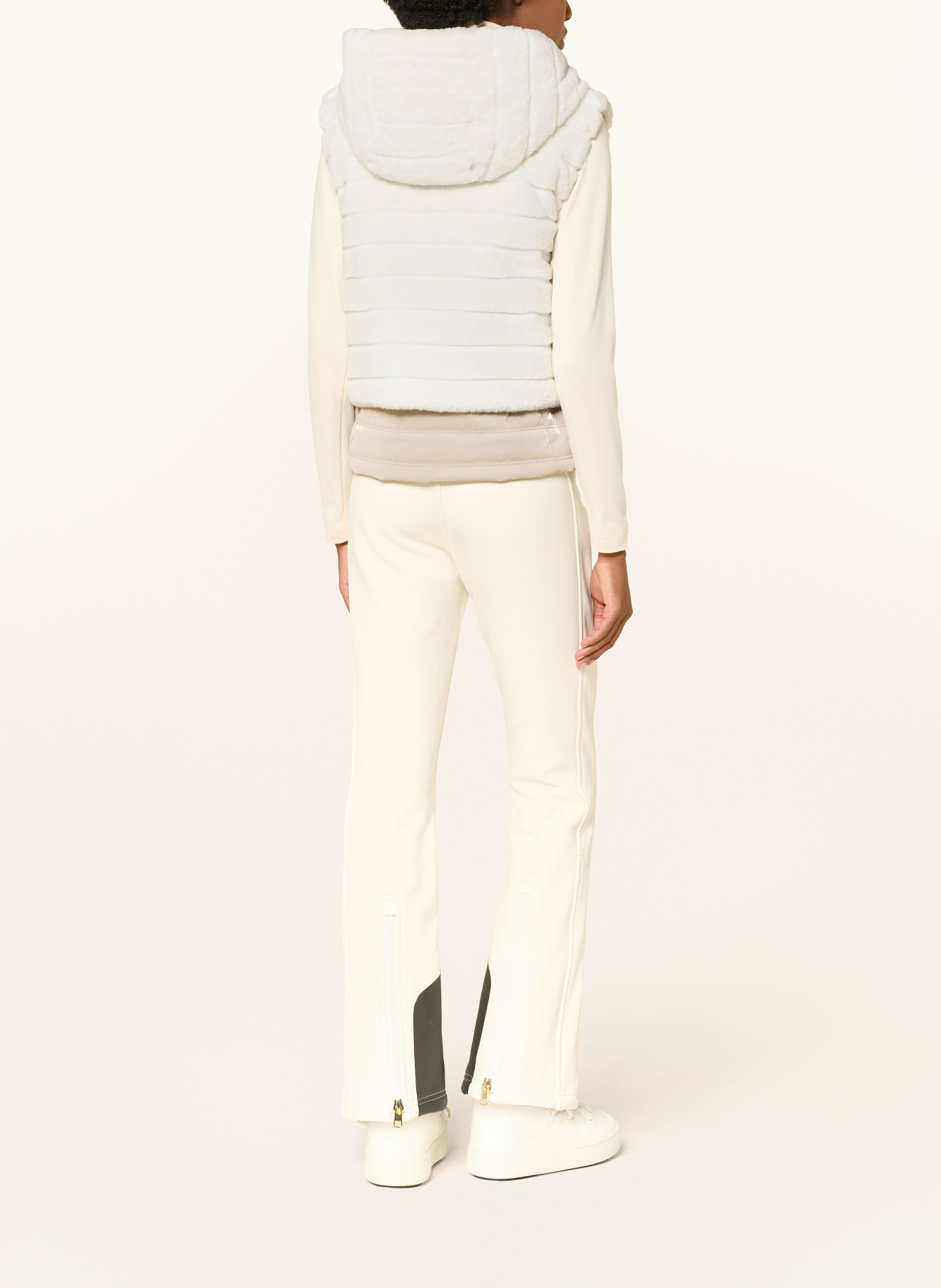 BOGNER MANDA-D Fleece Vest: WHITE