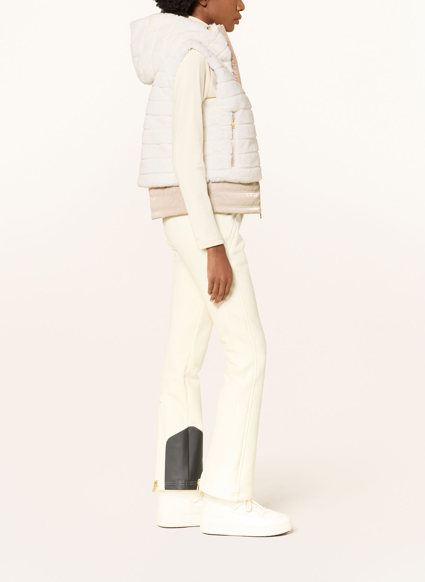 BOGNER MANDA-D Fleece Vest: WHITE