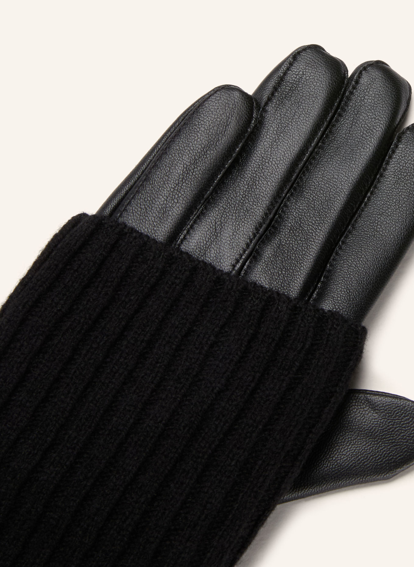 SAMSØE SAMSØE Leren handschoenen SALARAS: ZWART