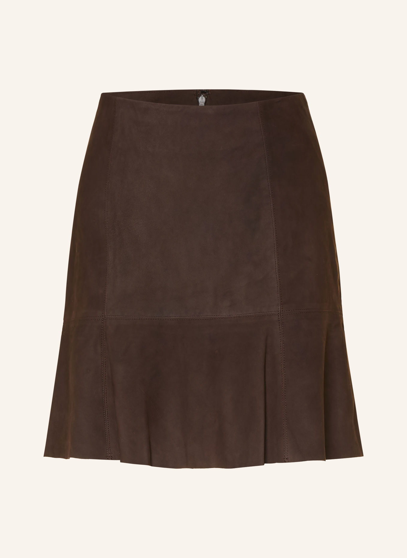 Y.A.S. Leren rok: MARRON FONCÉ